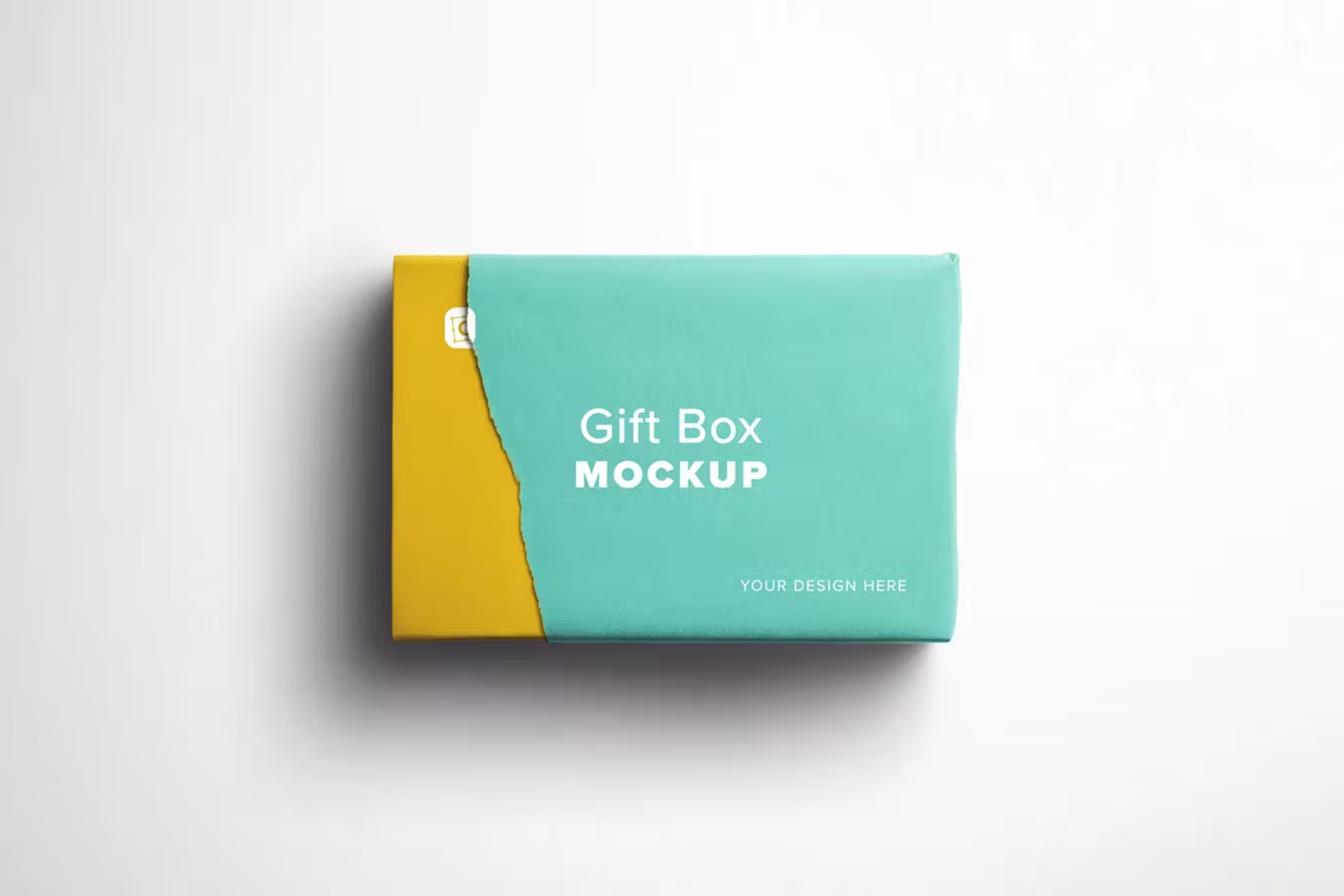 5880 高品质礼品包装盒子样机-Box Mockup Ripped Gift Wrap