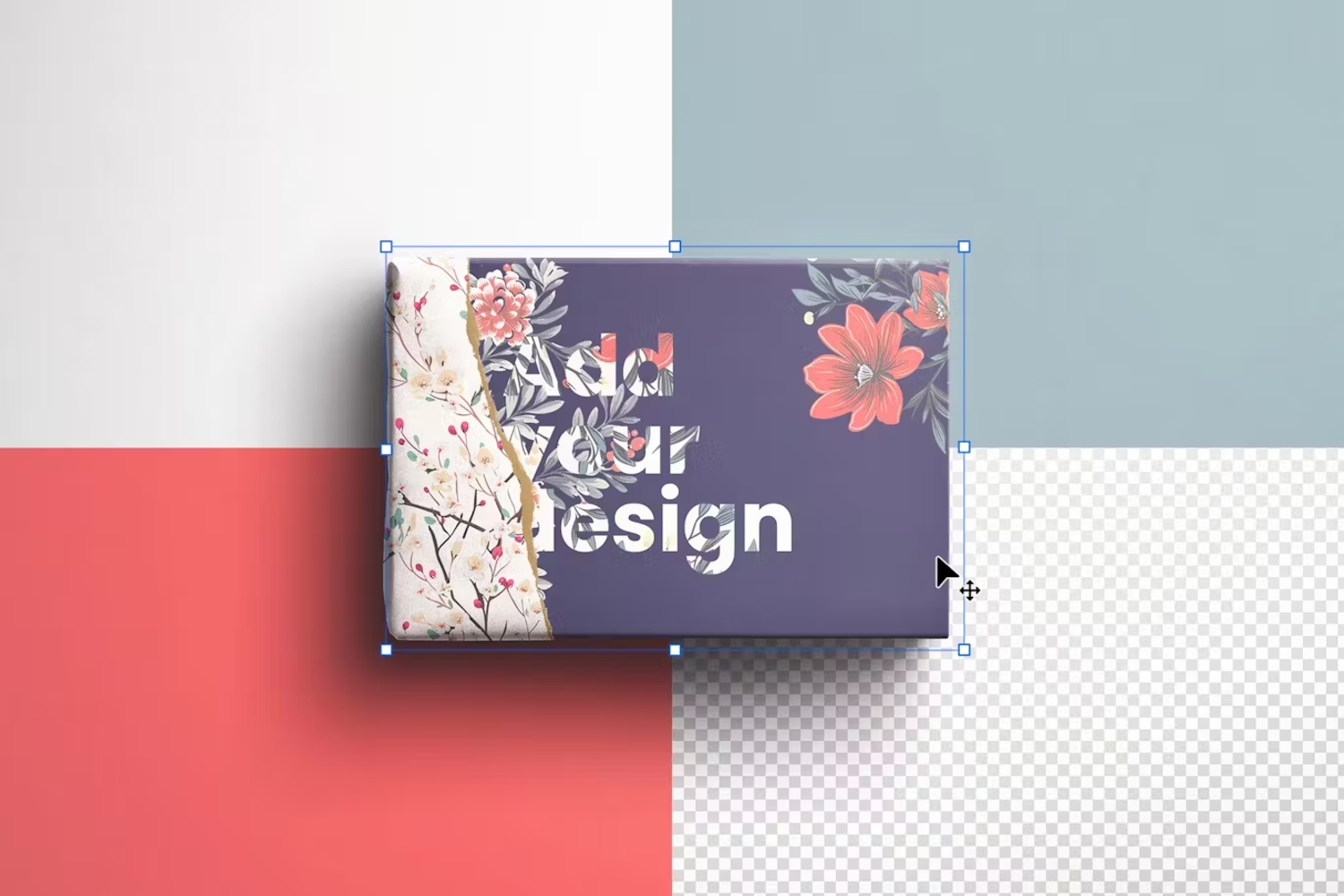 5880 高品质礼品包装盒子样机-Box Mockup Ripped Gift Wrap