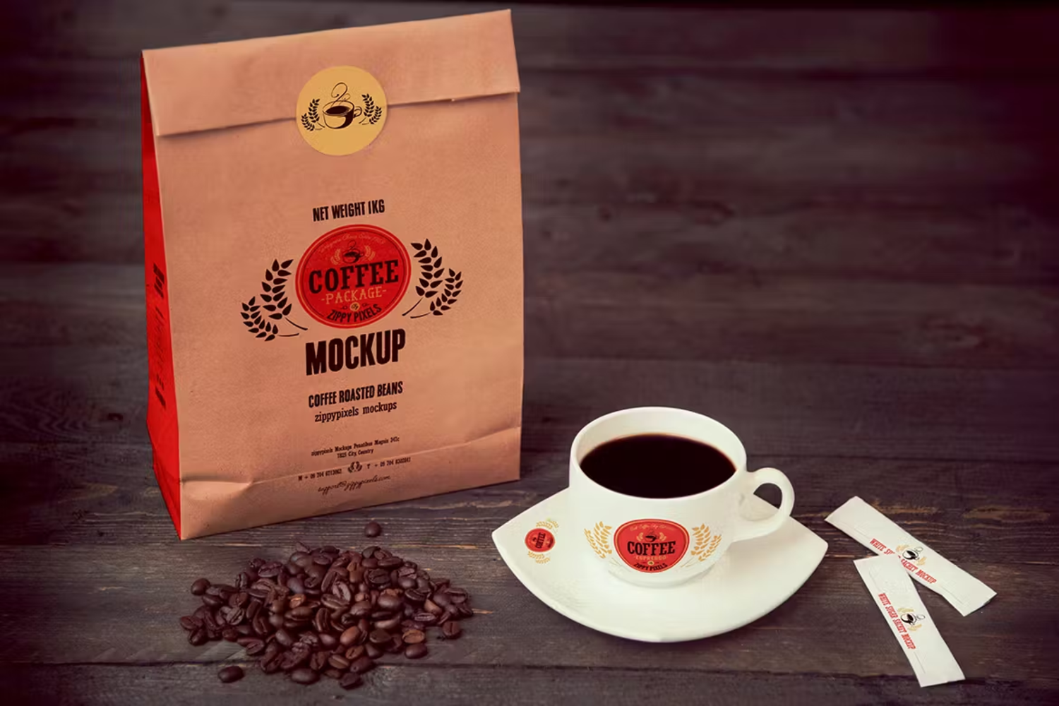 5892 创意咖啡品牌设计模型样机-Coffee Branding Mockups