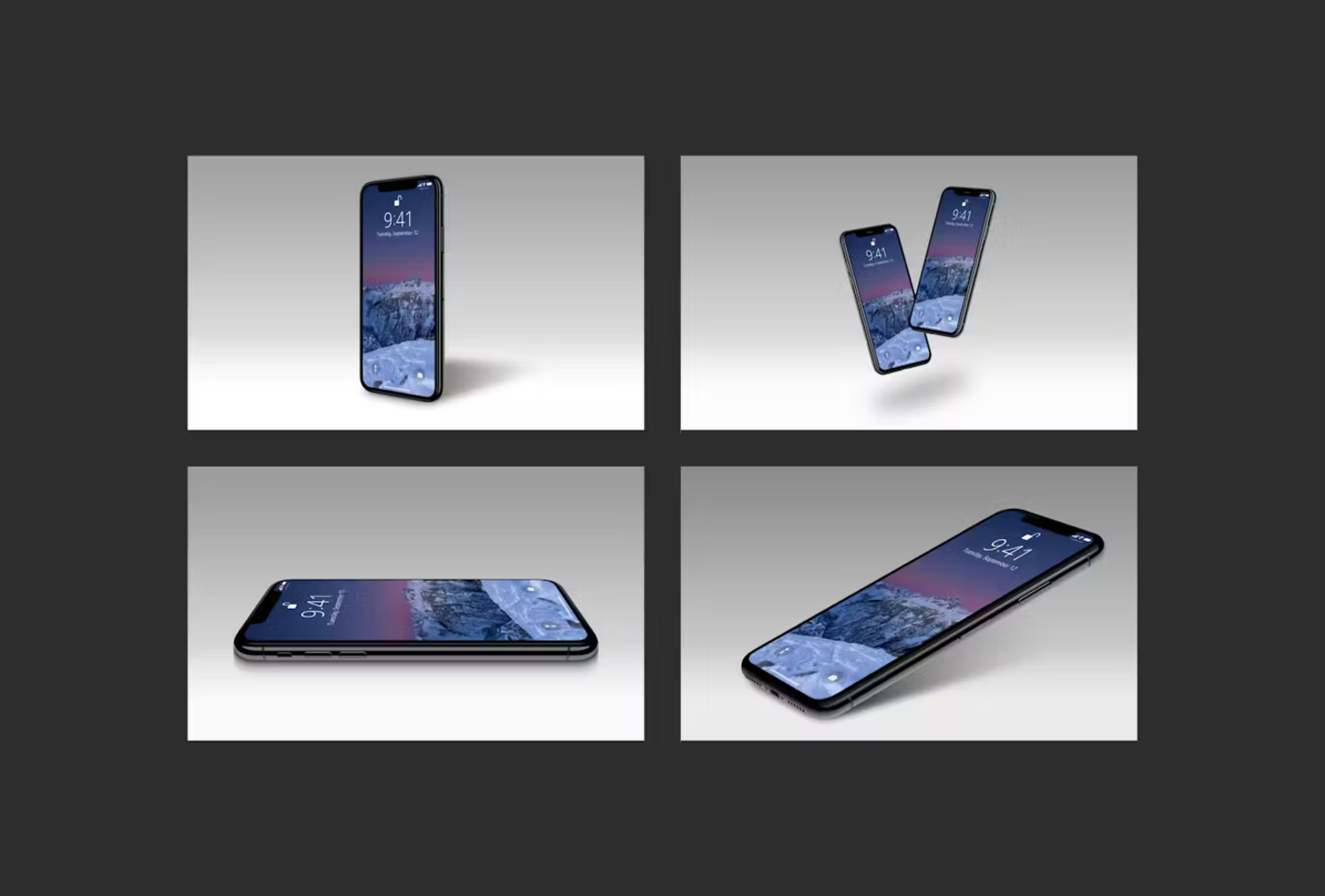 5899 超清晰苹果系列手机PSD模板样机-Mockup iPhone 15 pro iPhone 14 – iPhone 13 & more