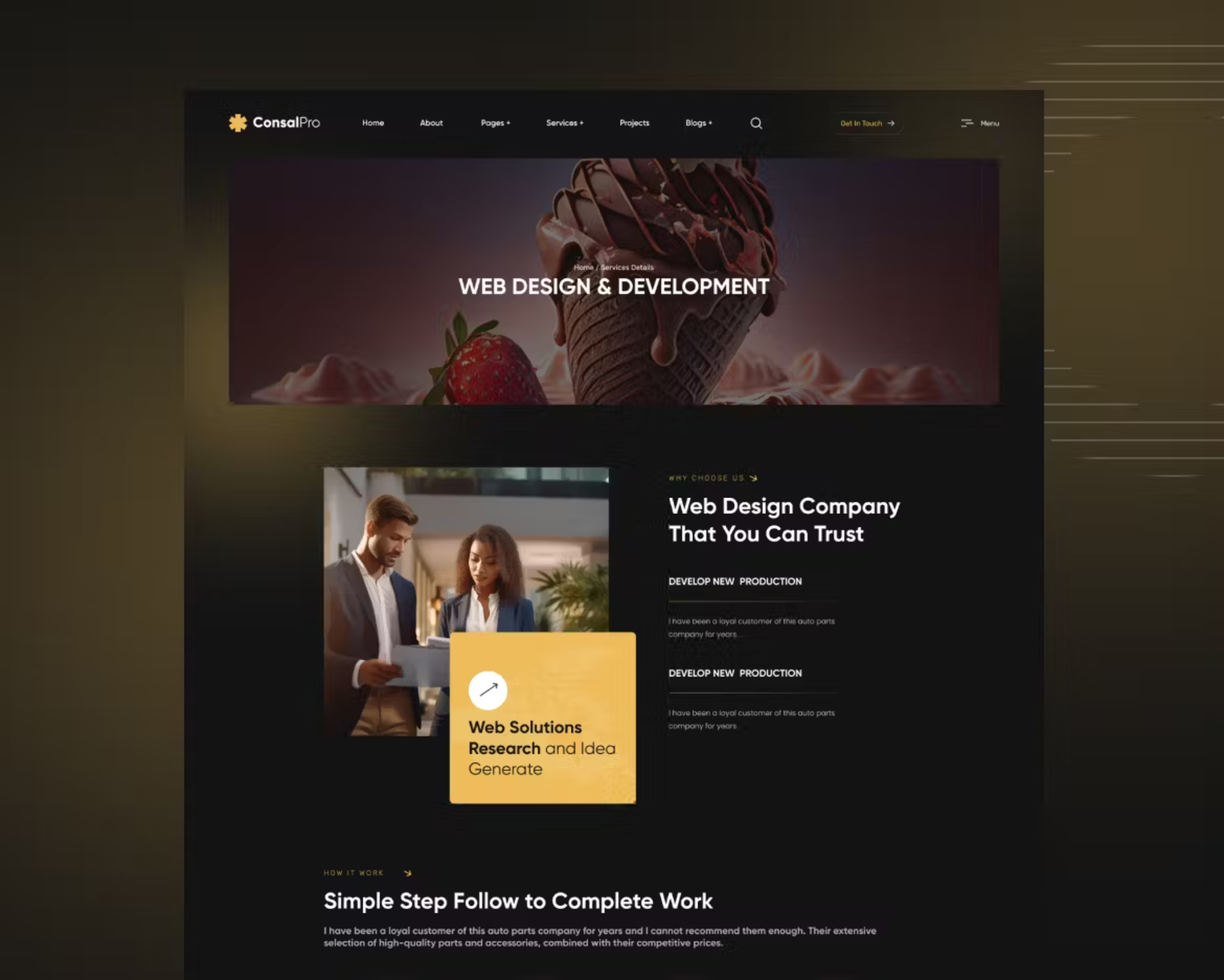 5947 ConsalPro电脑网页设计Figma模板-Web Design Agency Figma Template