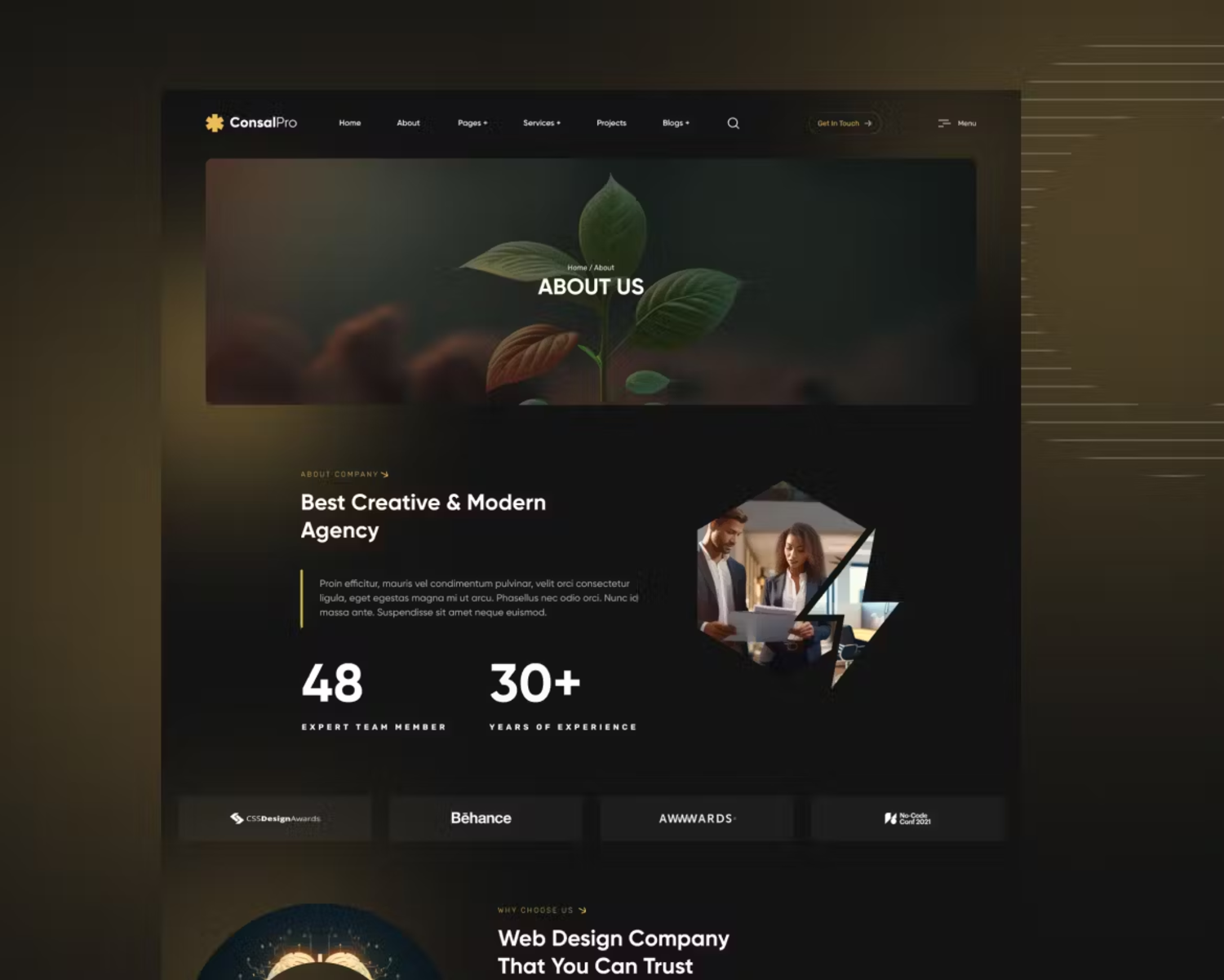 5947 ConsalPro电脑网页设计Figma模板-Web Design Agency Figma Template