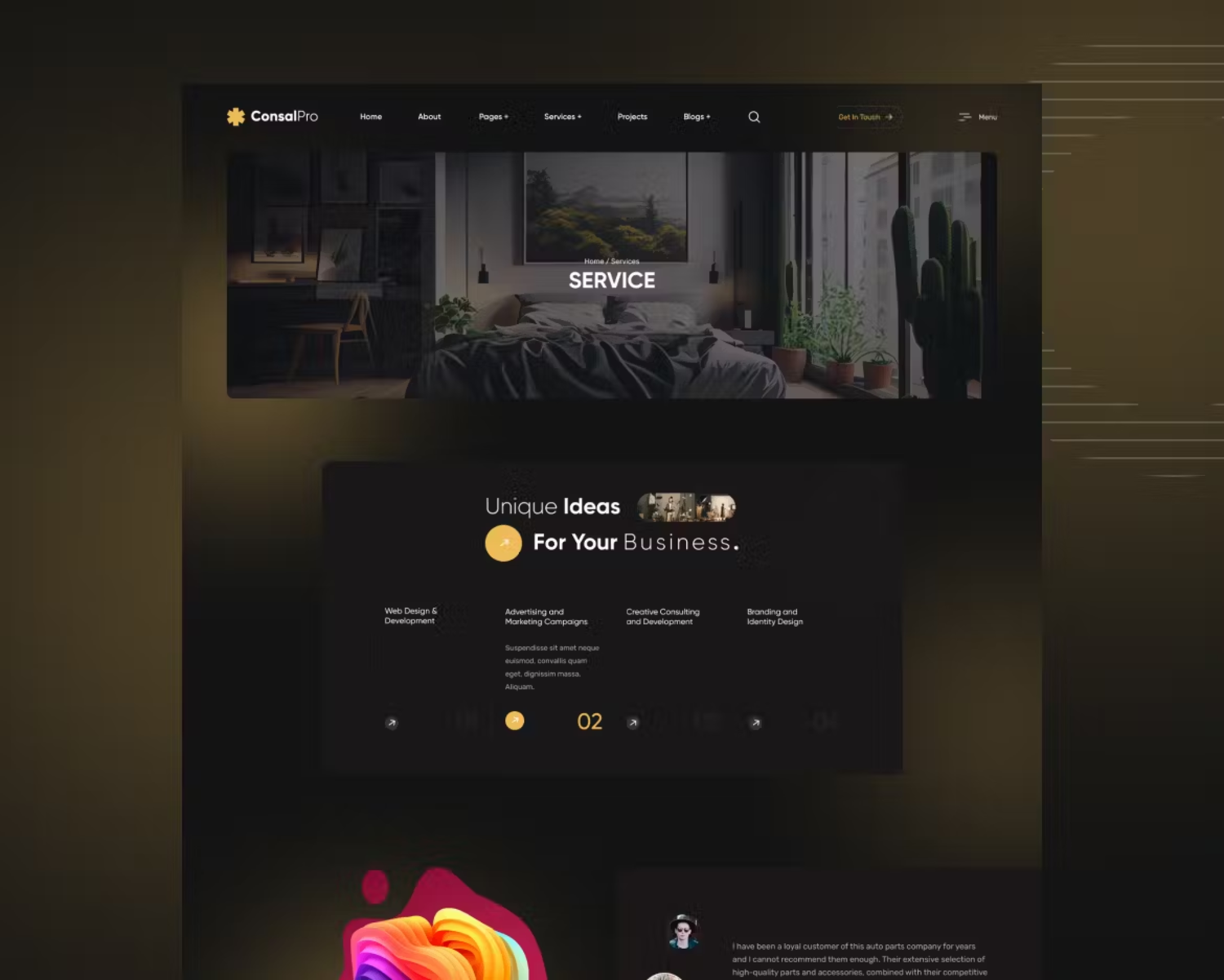 5947 ConsalPro电脑网页设计Figma模板-Web Design Agency Figma Template