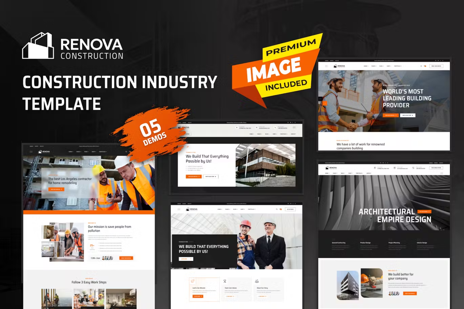 5959 专业建筑行业电脑模板-Construction Industry Template