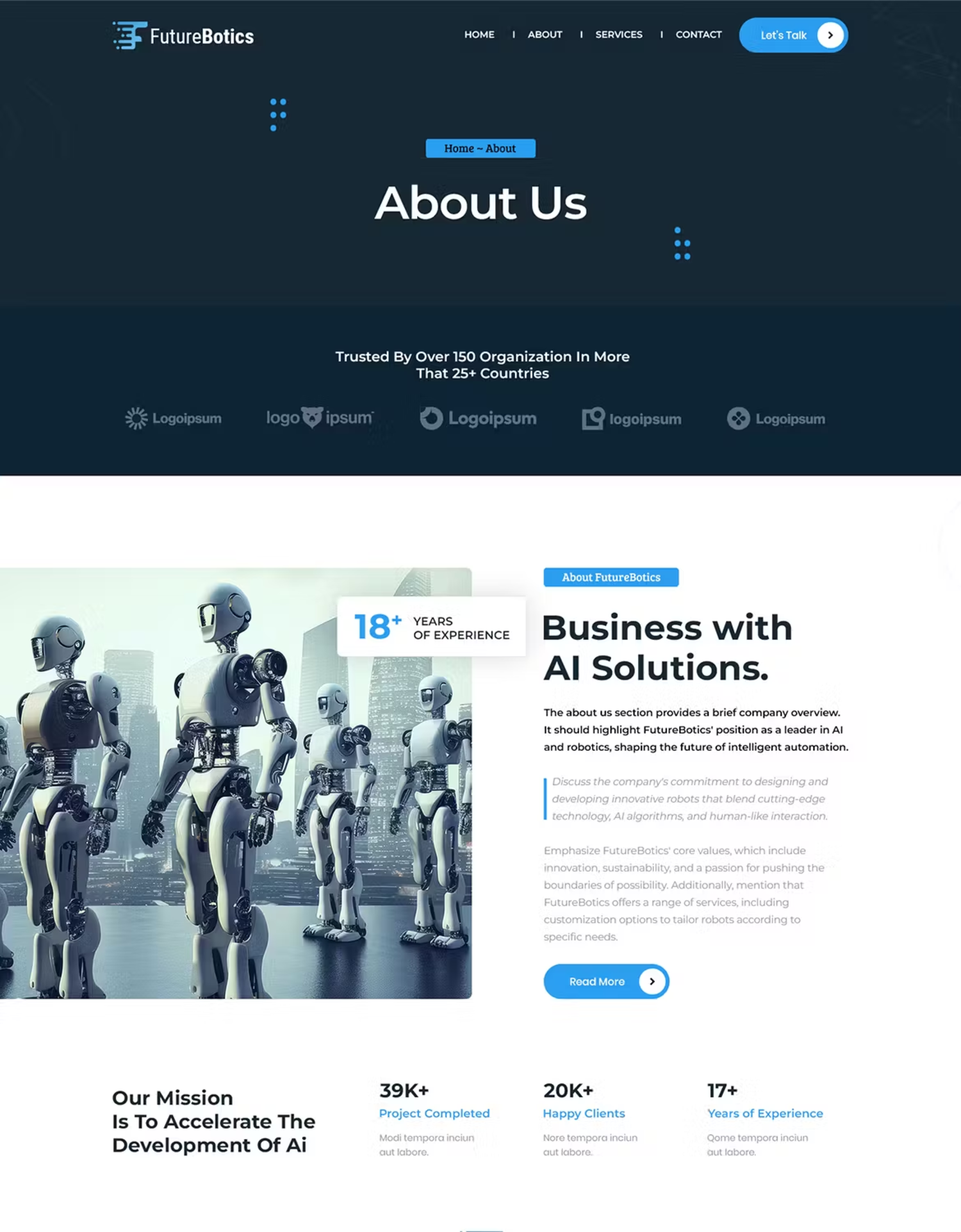 5971 未来人工智能与机器人技术结合的定制HTML电脑模板-Future AI  Robotics Multipurpose HTML Template