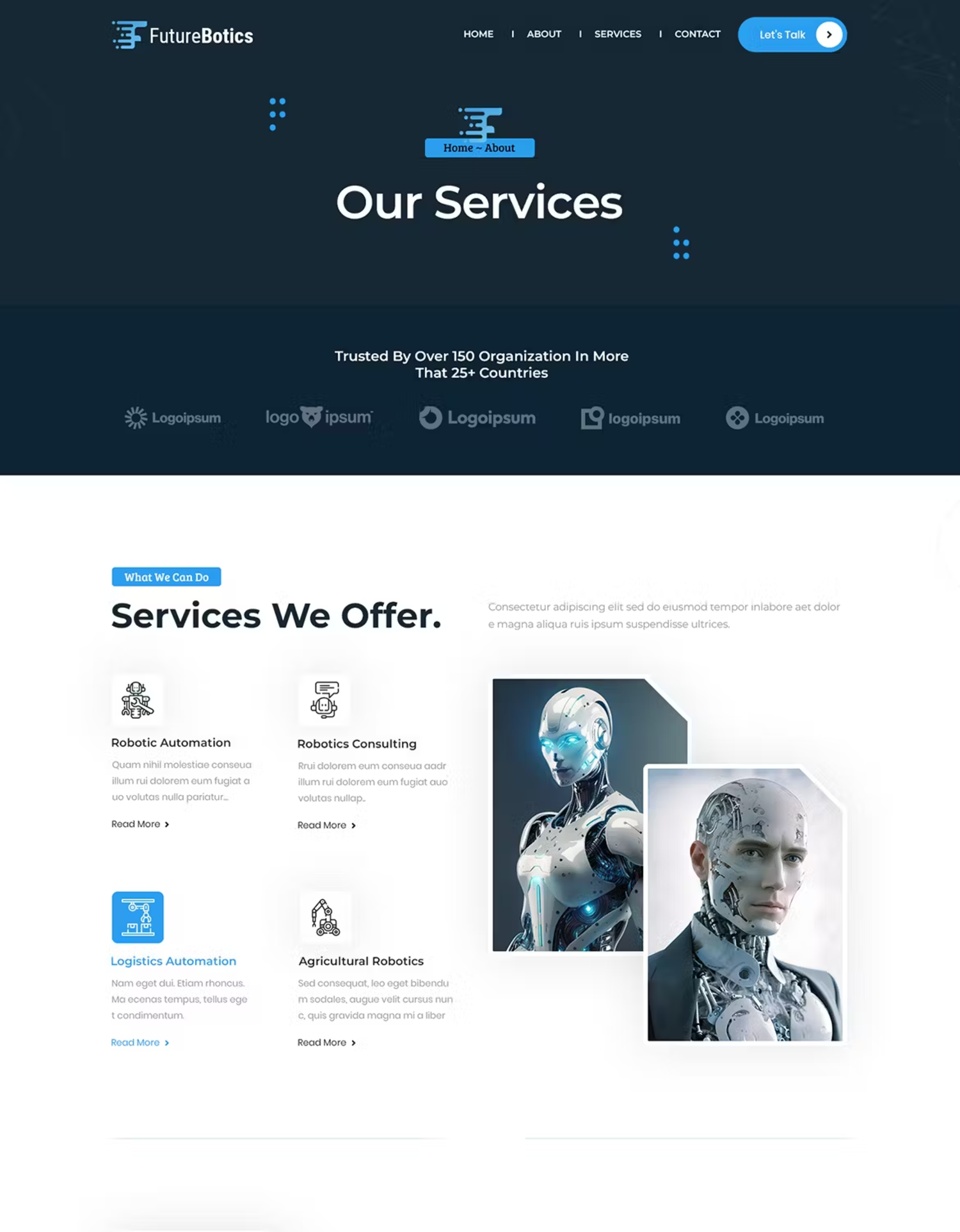 5971 未来人工智能与机器人技术结合的定制HTML电脑模板-Future AI  Robotics Multipurpose HTML Template