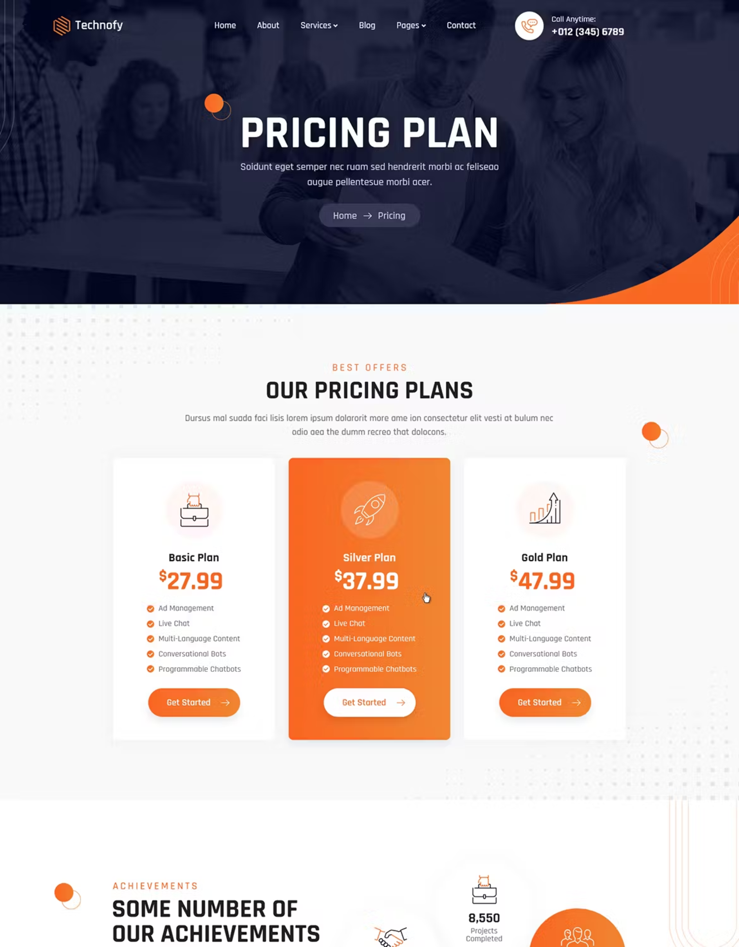 5975 高级定制IT服务与解决方案电脑网站模板-Technofy  IT Services & Solutions HTML Template