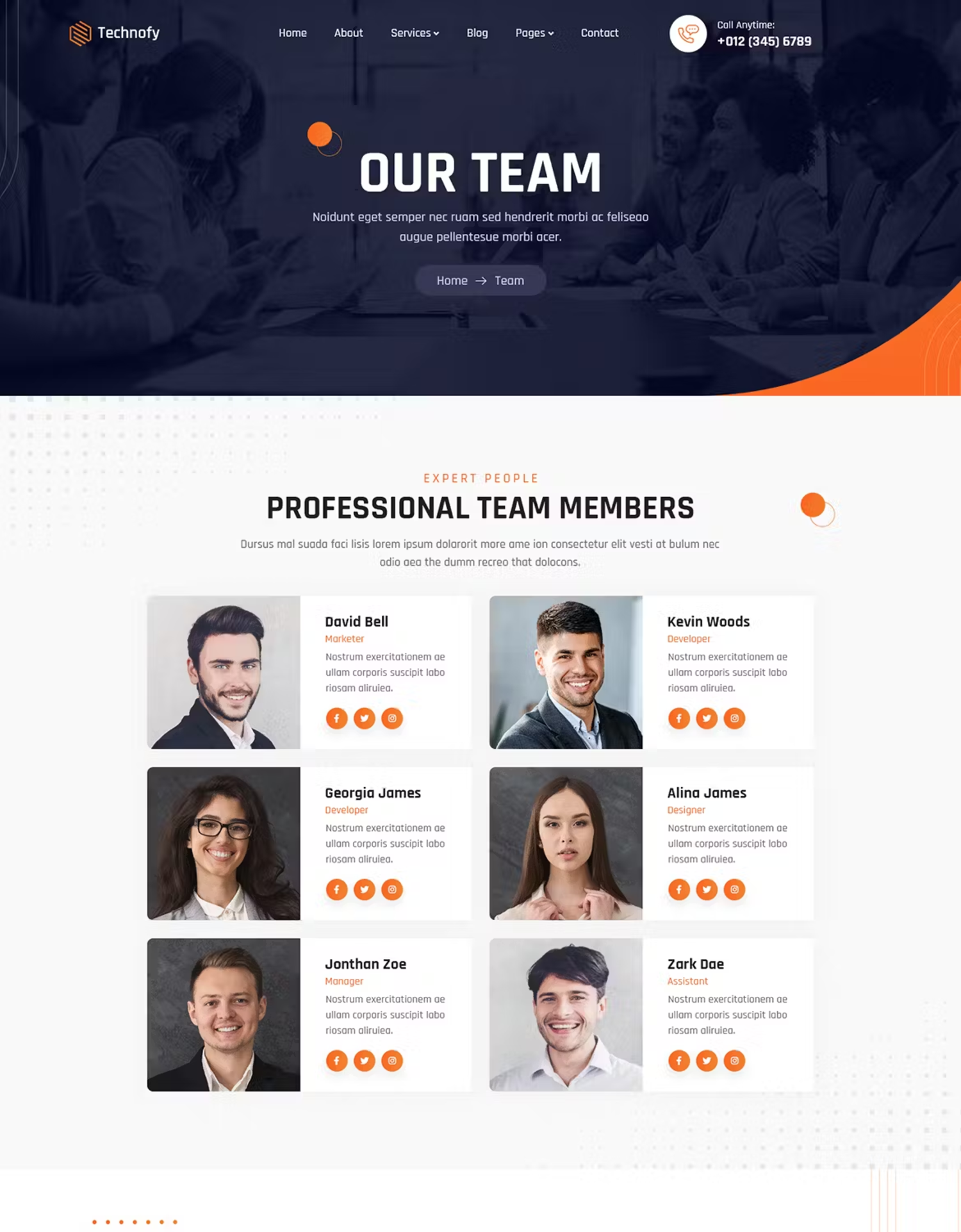 5975 高级定制IT服务与解决方案电脑网站模板-Technofy  IT Services & Solutions HTML Template