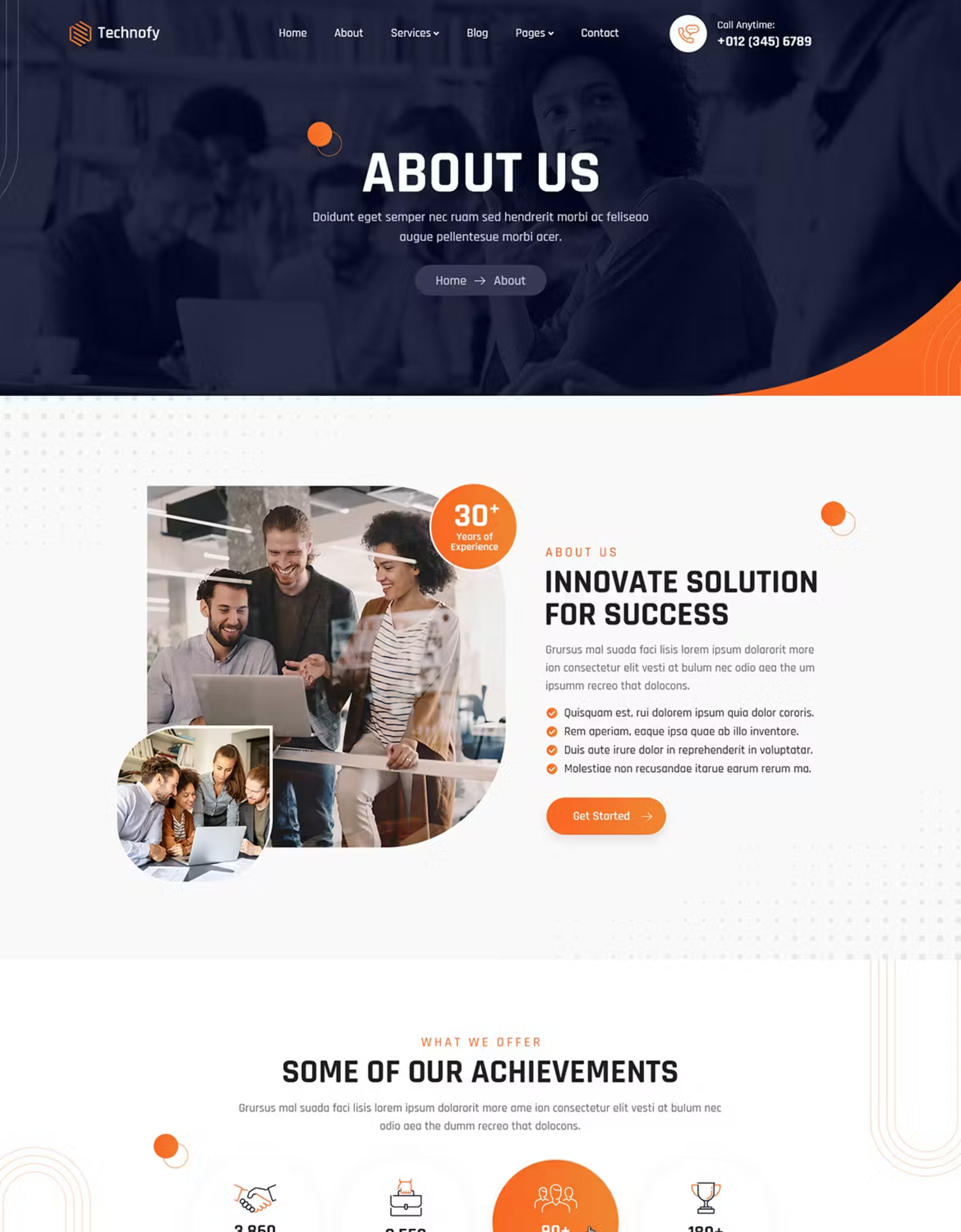 5975 高级定制IT服务与解决方案电脑网站模板-Technofy  IT Services & Solutions HTML Template