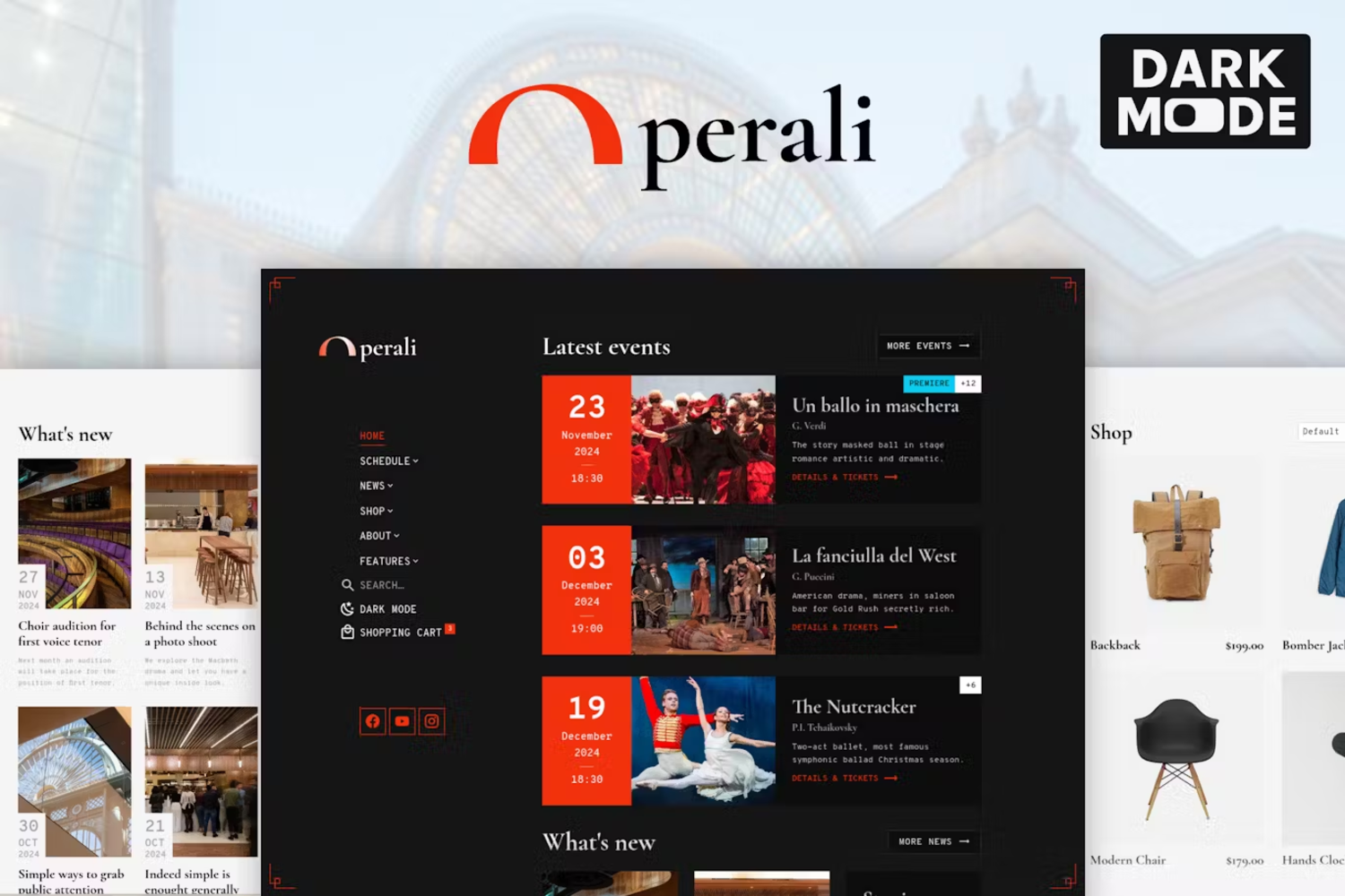 5979 完美呈现的响应式剧院表演艺术HTML电脑模板-Operali – Theatre, Performing Arts HTML Template