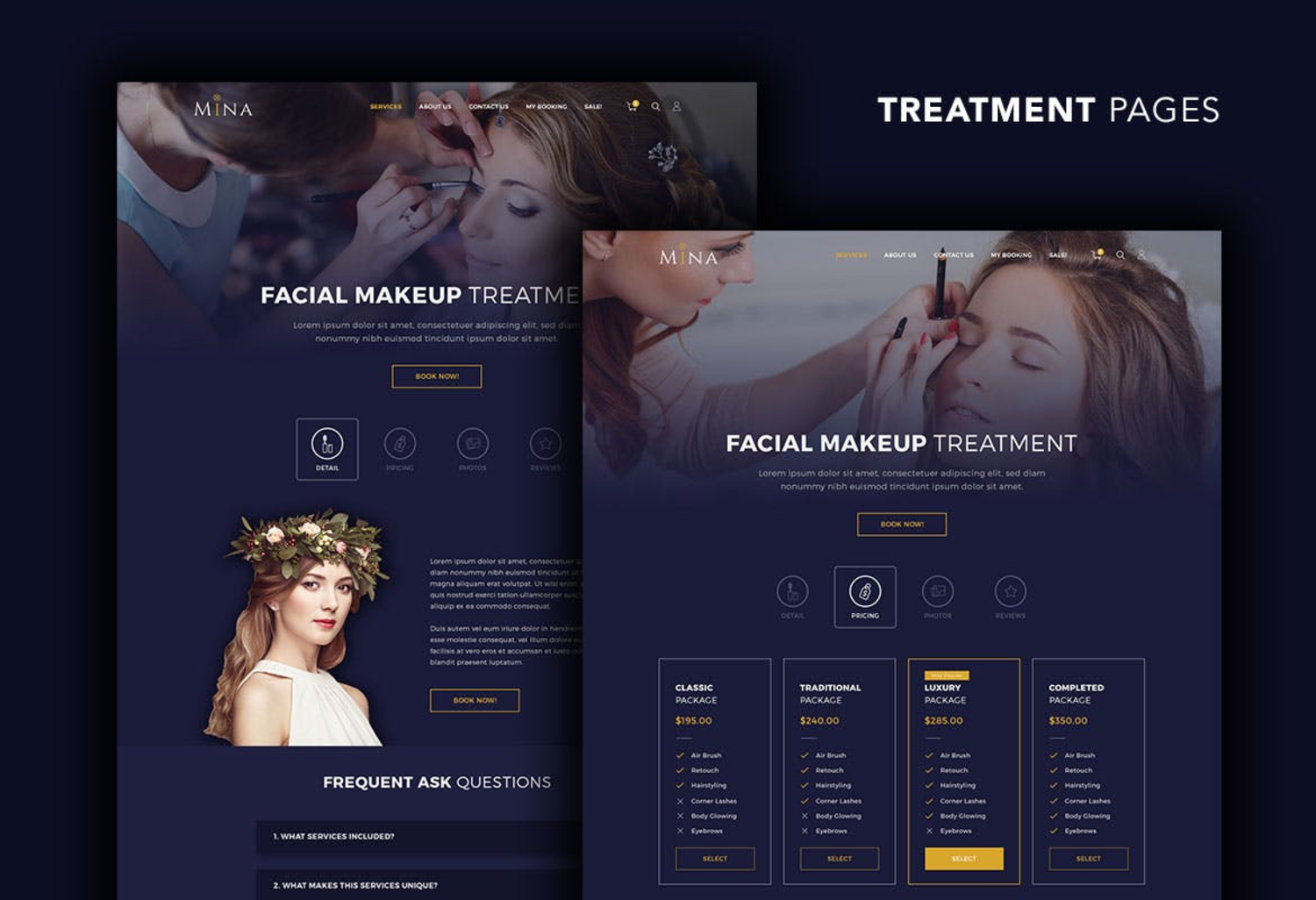 5987 多用途的美容美发医疗健康整容整形美容院官方电脑网站设计模板