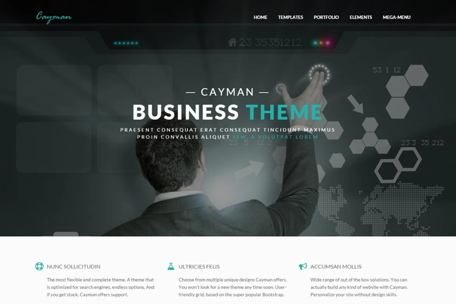 5988 电脑主题网站模板 Cayman – HTML Bootstrap Theme