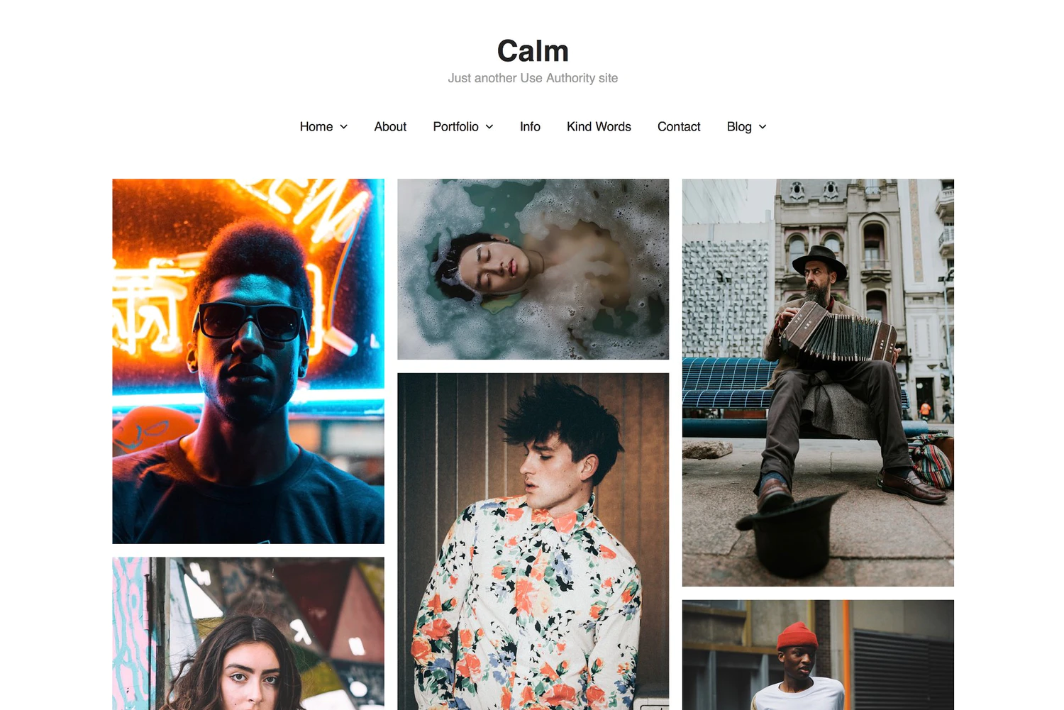 5994 摄影主题WordPress电脑网站模板 Photography Theme – Calm