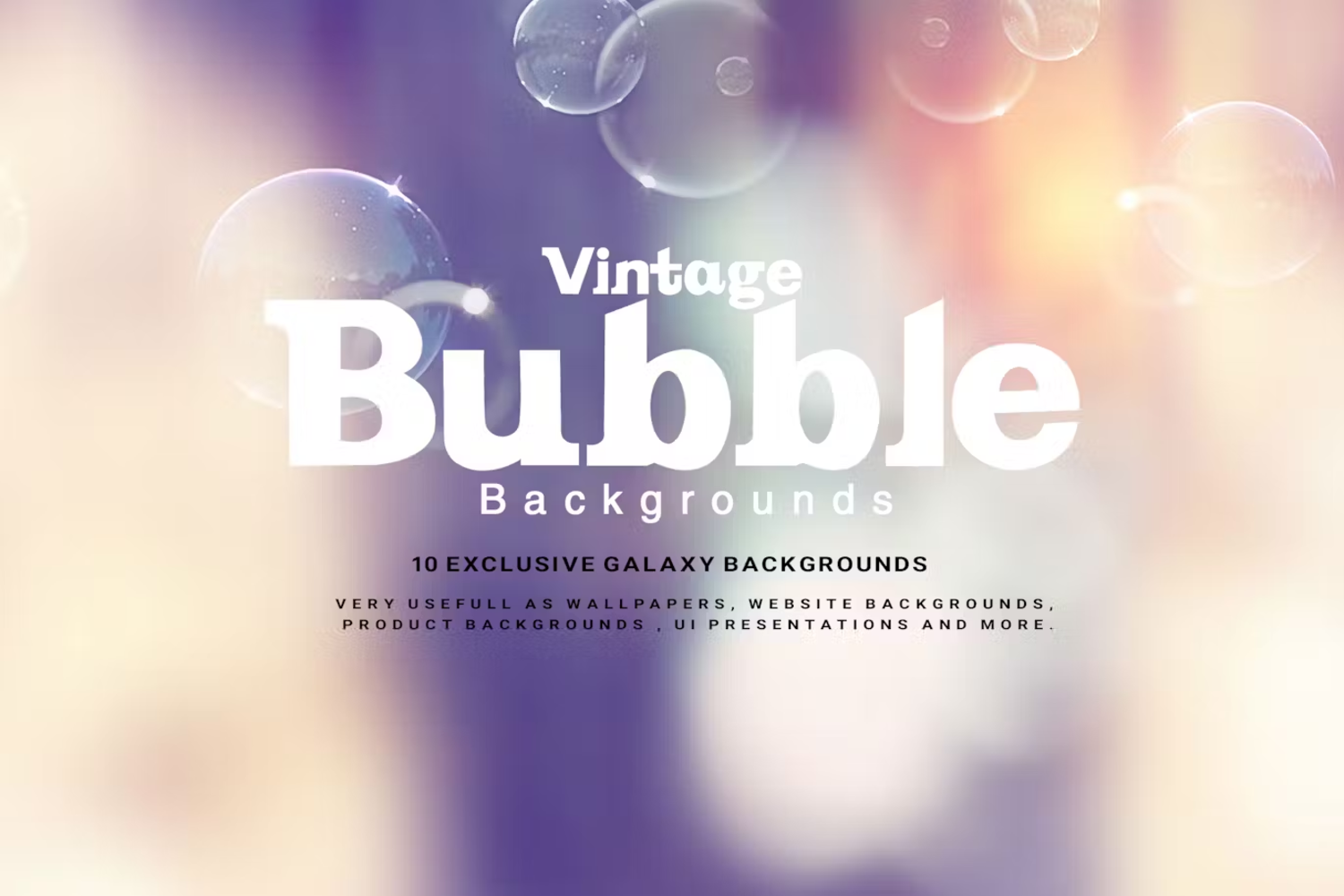 6007 创意复古泡泡背景壁纸素材-Vintage Bubble Backgrounds