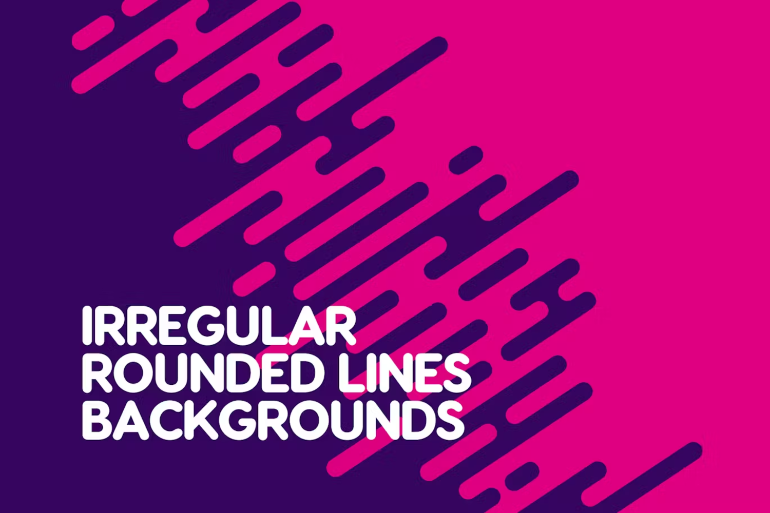 6008 现代风格抽象多彩背景壁纸素材-Irregular Rounded Lines Backgrounds