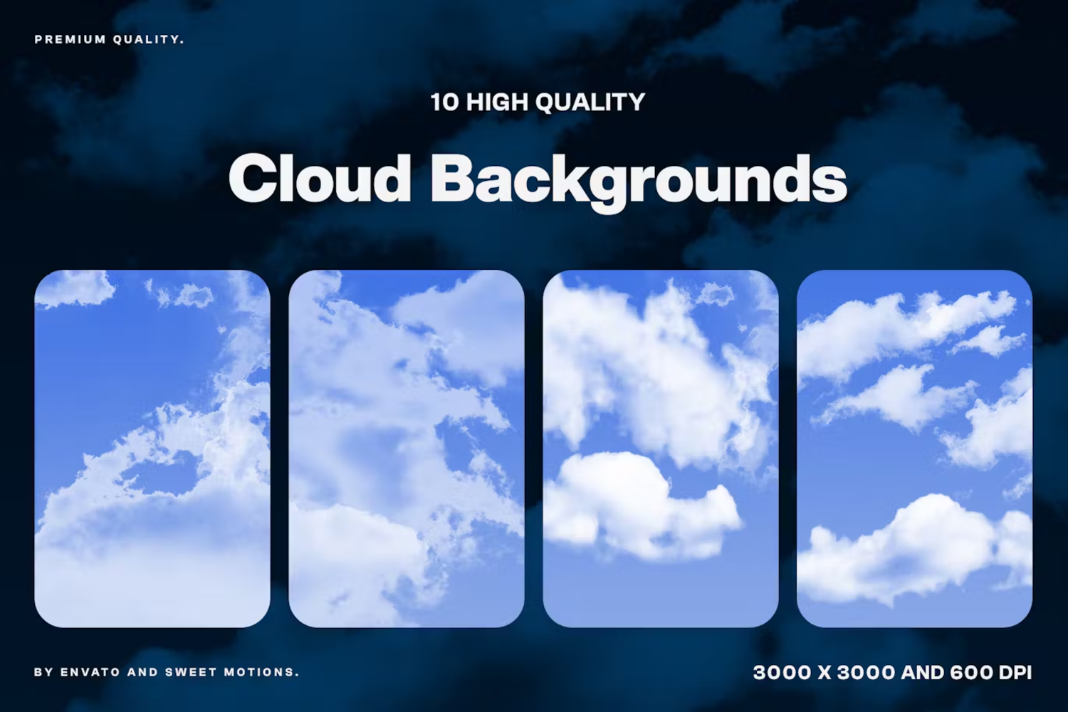 6009 高分辨率创意云朵背景素材-Clouds Backgrounds