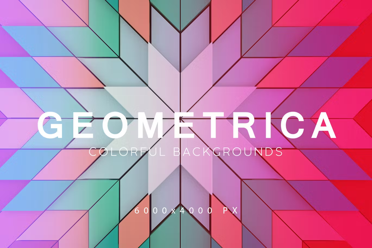 6026 创意设计多彩几何背景素材-Geometrica Backgrounds