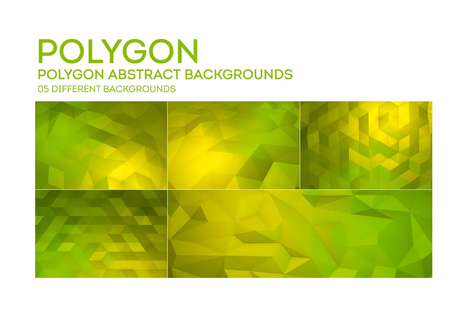 6032 多用途背景素材-Polygon Abstract Backgrounds