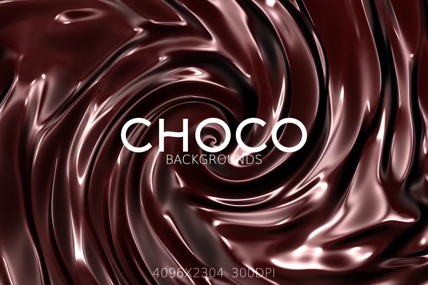 6035 高级感巧克力波浪背景素材-Choco Backgrounds