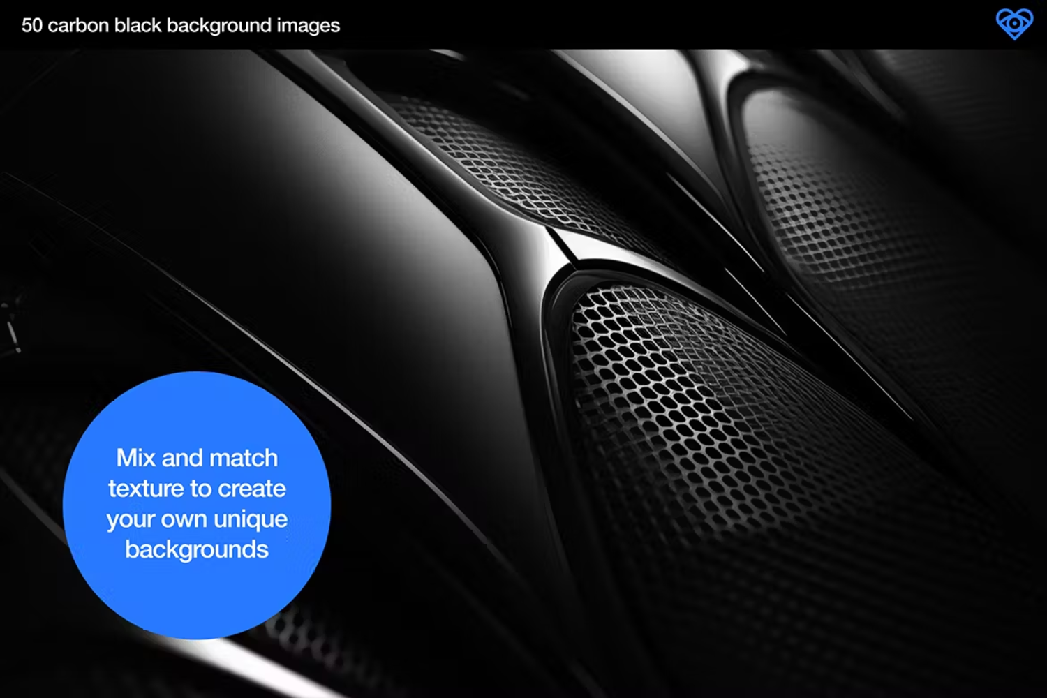 6050 50种黑白碳纹纹理背景素材-50 Black & White Carbon Textures