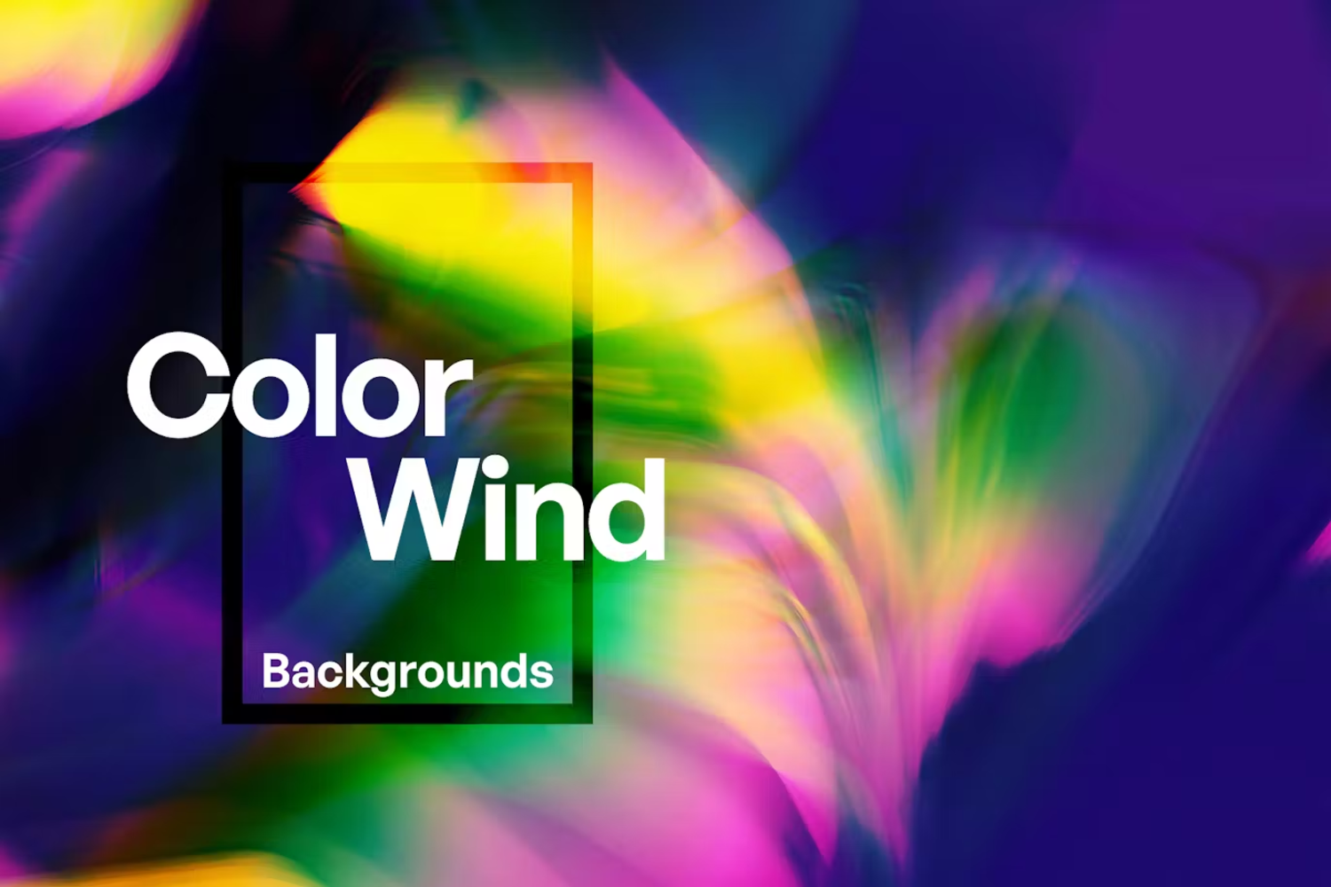 6066 时尚动感色彩渐变设计背景素材-Elegant Color Wind Background