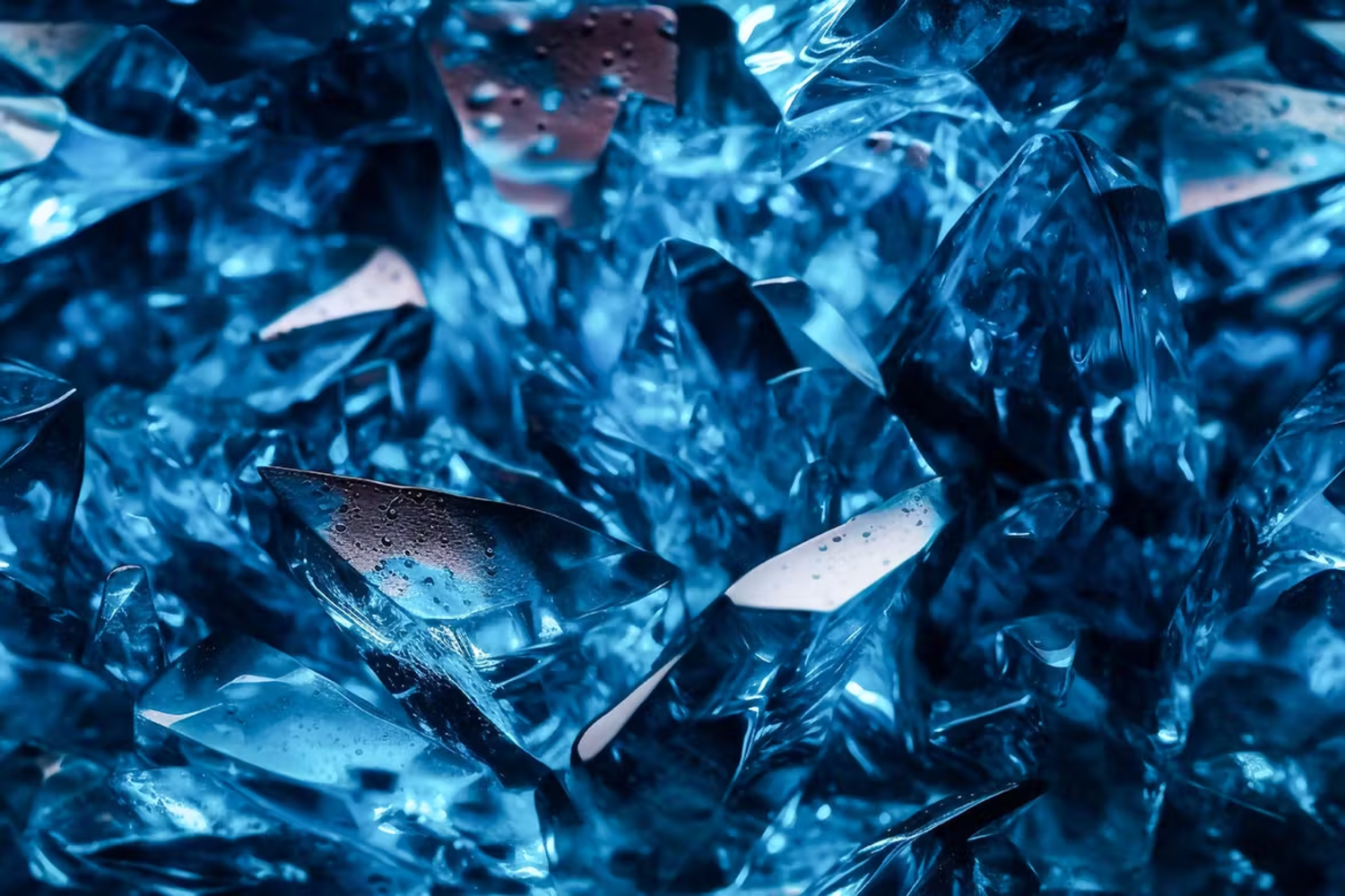 6078 蓝色碎冰无缝纹理3D背景素材-Blue Broken Ice Seamless Texture Backgrounds