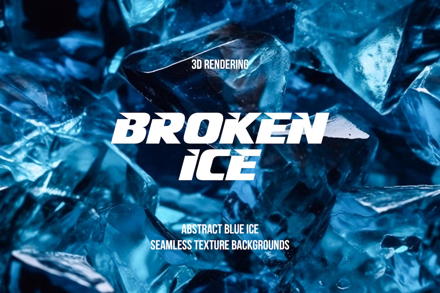 6078 蓝色碎冰无缝纹理3D背景素材-Blue Broken Ice Seamless Texture Backgrounds