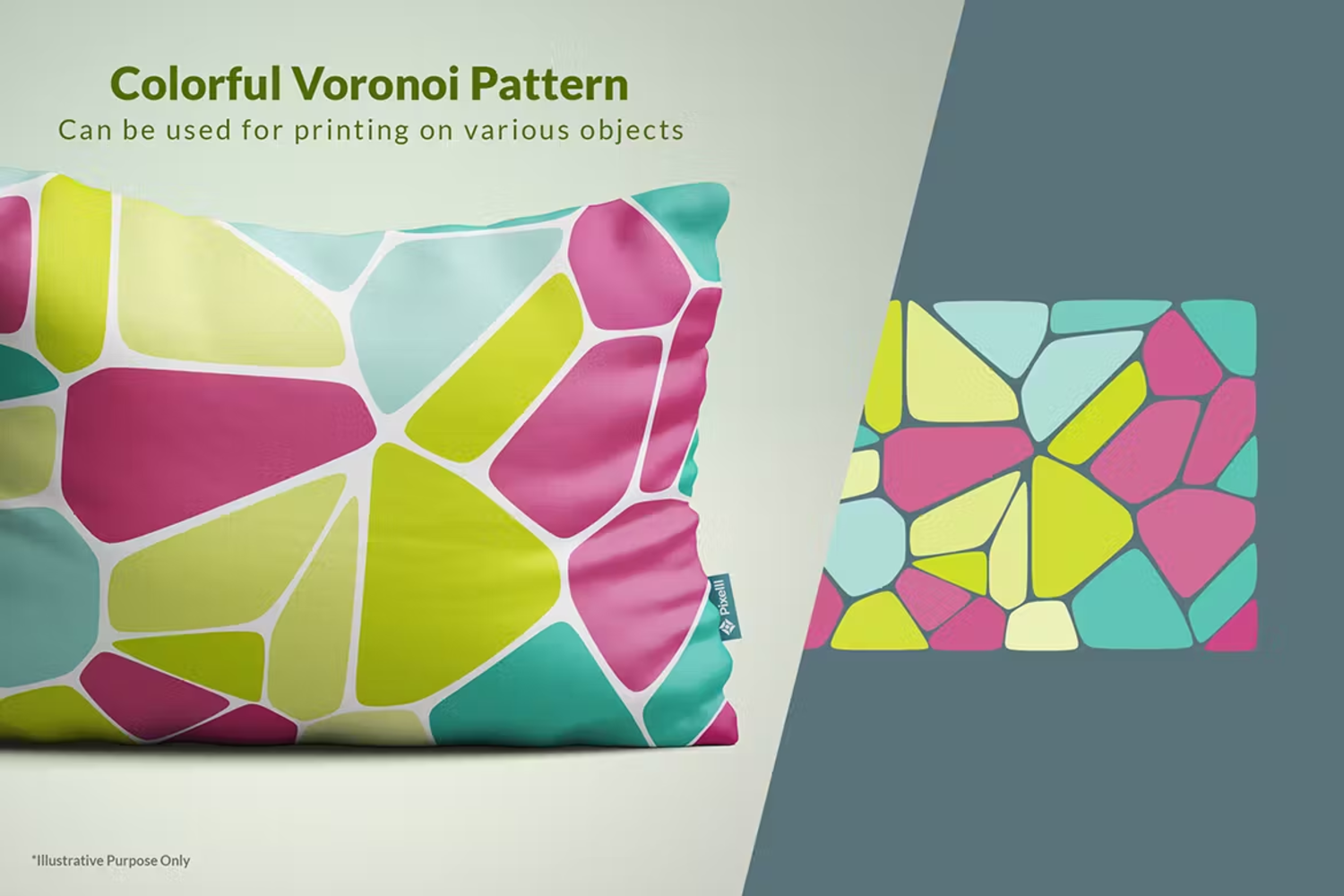 6091 距离区域分隔数学主题矢量背景素材-Voronoi Diagram Vector Backgrounds