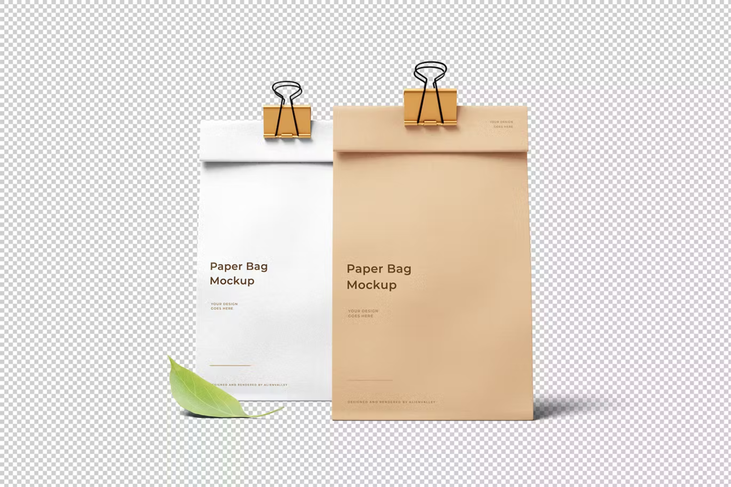 6104 创意纸袋设计样机素材-Paper Bag Mockup