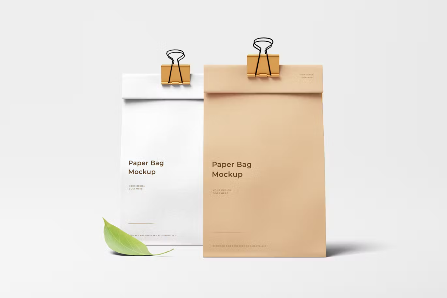 6104 创意纸袋设计样机素材-Paper Bag Mockup