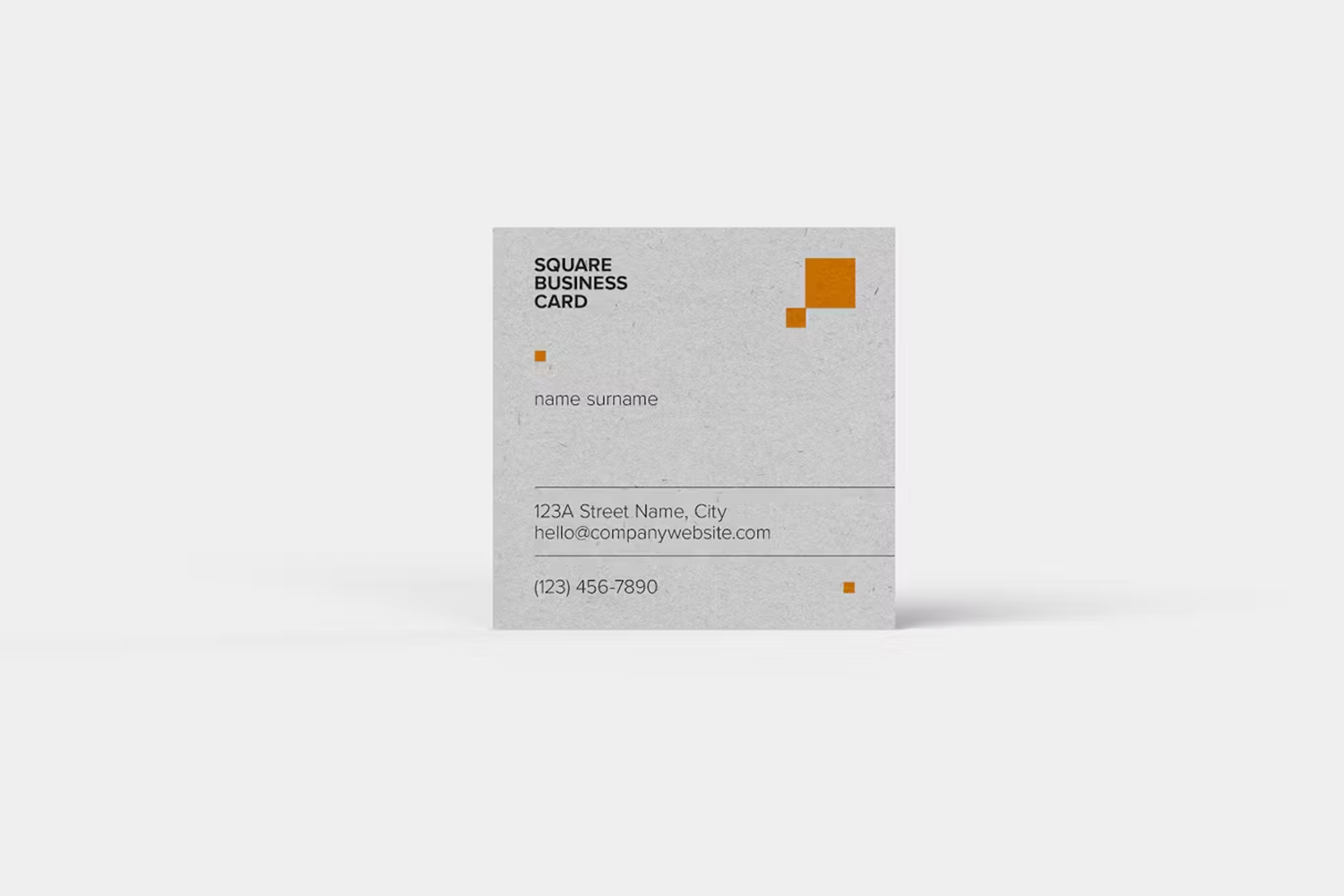 6108 品牌展示方形名片PSD样机模型-SquareBusinessCardMockup