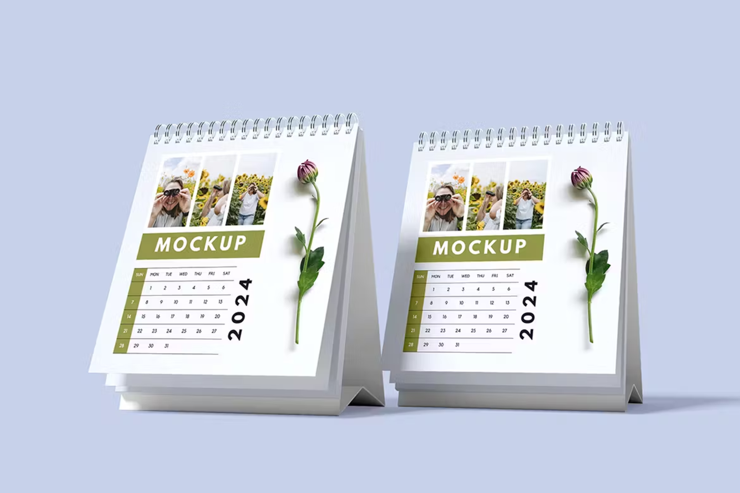 6116 创意高级风格桌面日历样机模型-Desk Calendar Mockup