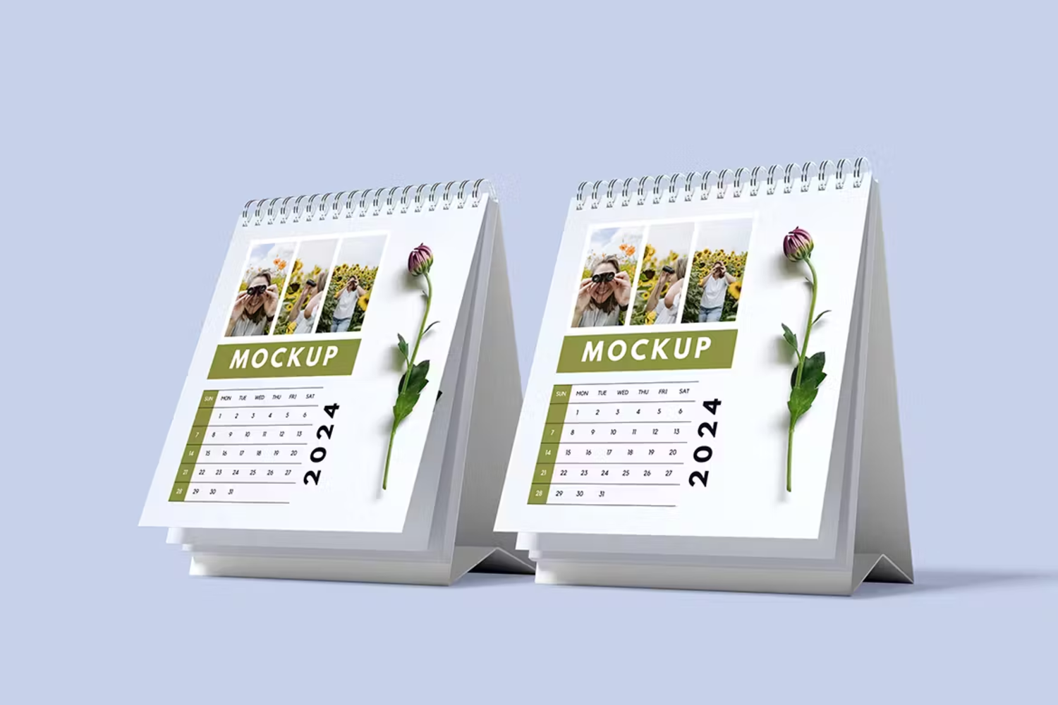 6116 创意高级风格桌面日历样机模型-Desk Calendar Mockup