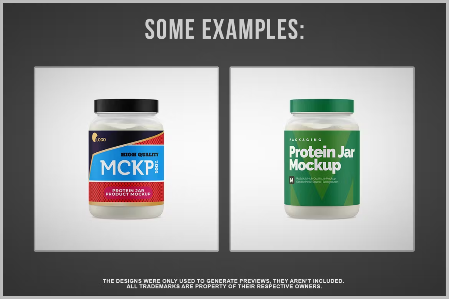 6144 高品质创意蛋白质罐子模型样机-Protein Jar Mockup