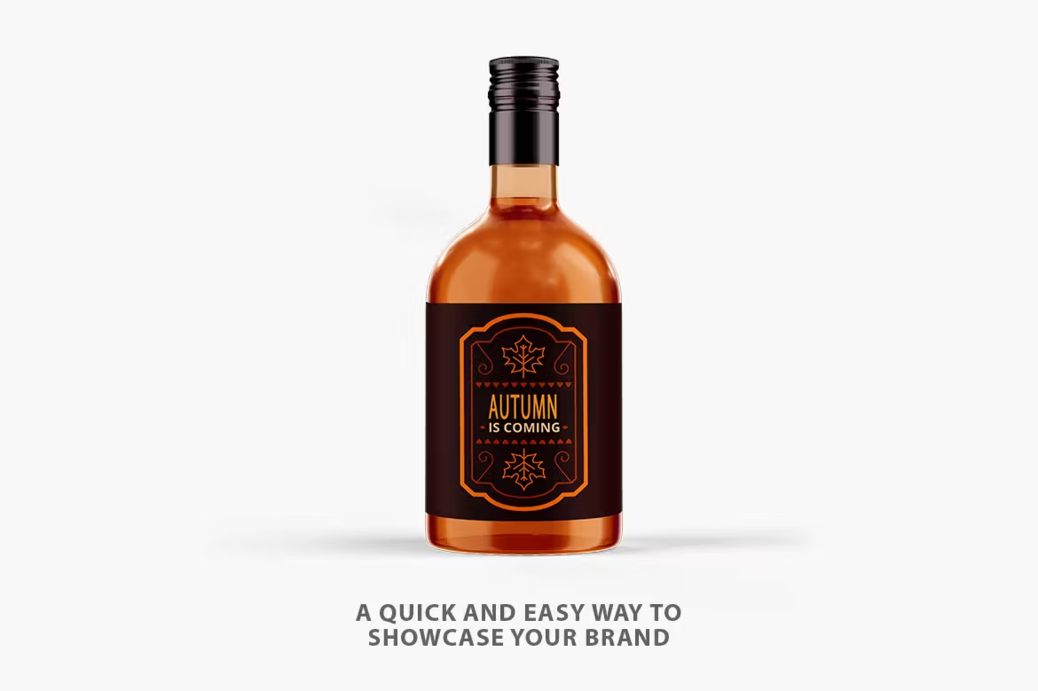 6150 高级酒瓶模型设计包装展示PSD样机-Whiskey Bottle Mockup