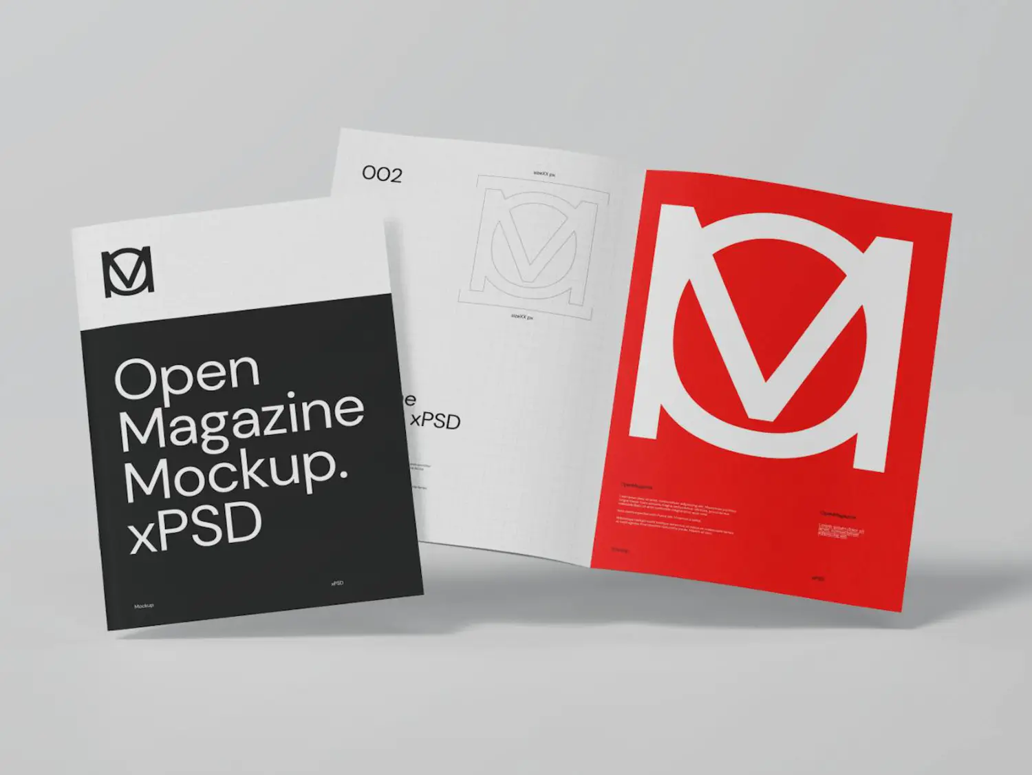 6169 时尚杂志展示模板样机-Open Magazine Mockup