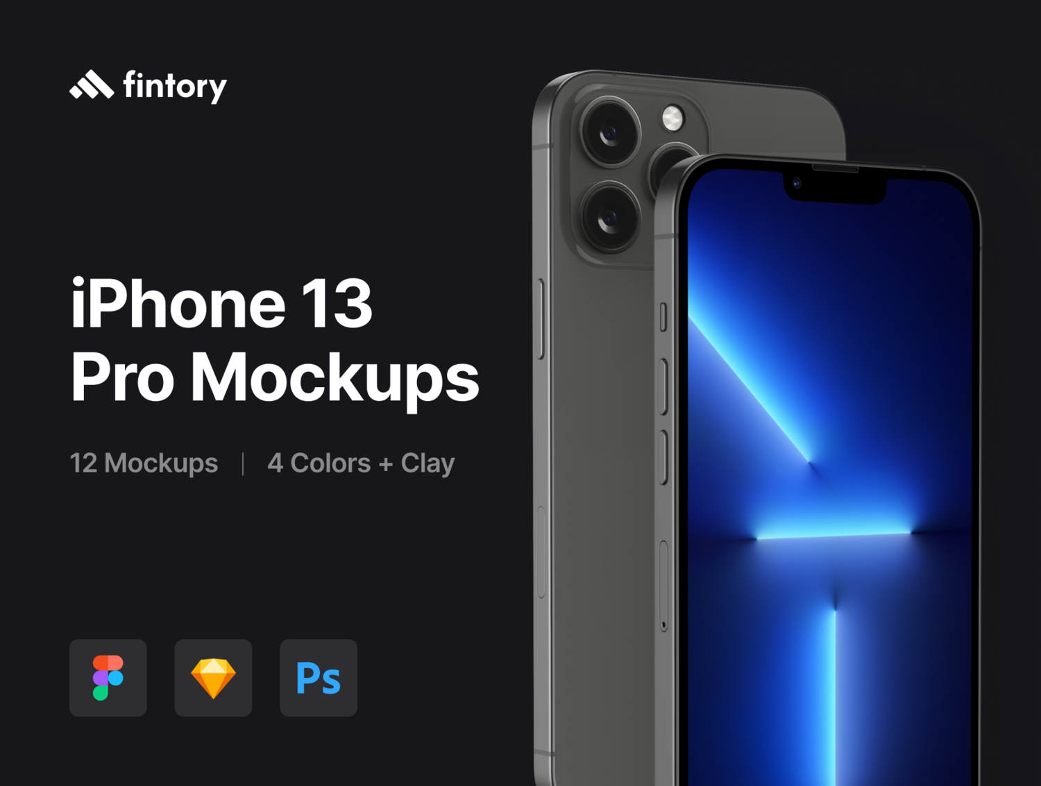 6184 高清创意设计苹果13手机模型样机-iPhone 13 Pro Mockups