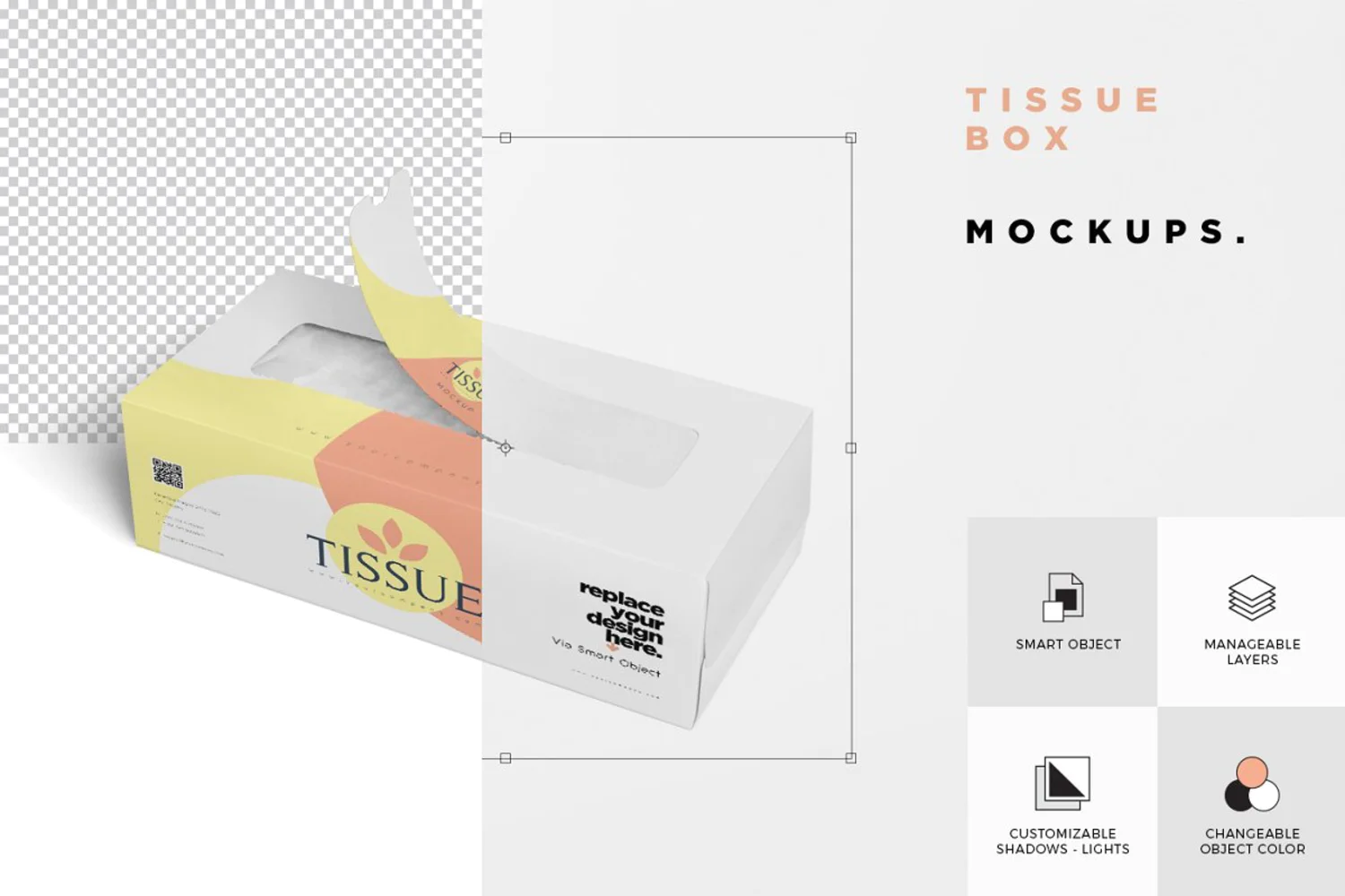 6189 手抽纸巾盒包装设计样机-Tissue_Box_Mockups