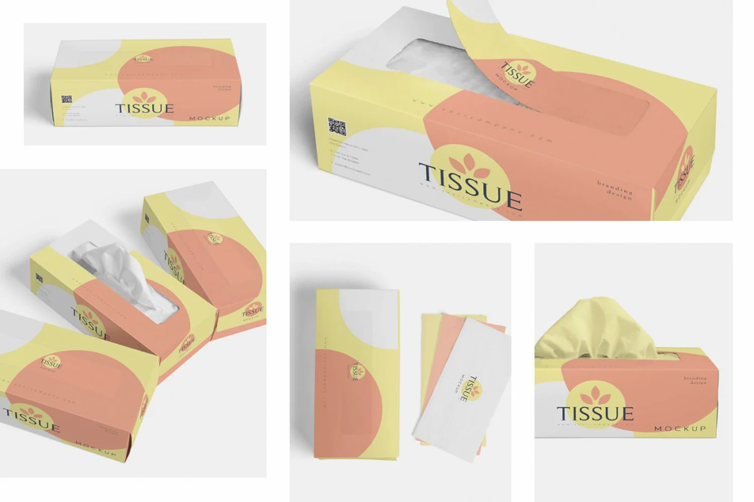 6189 手抽纸巾盒包装设计样机-Tissue_Box_Mockups