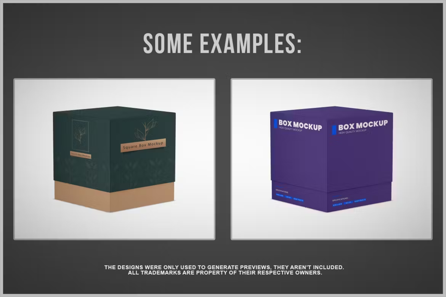 6203 高级智能方形盒子模型样机-Square Box Mockup