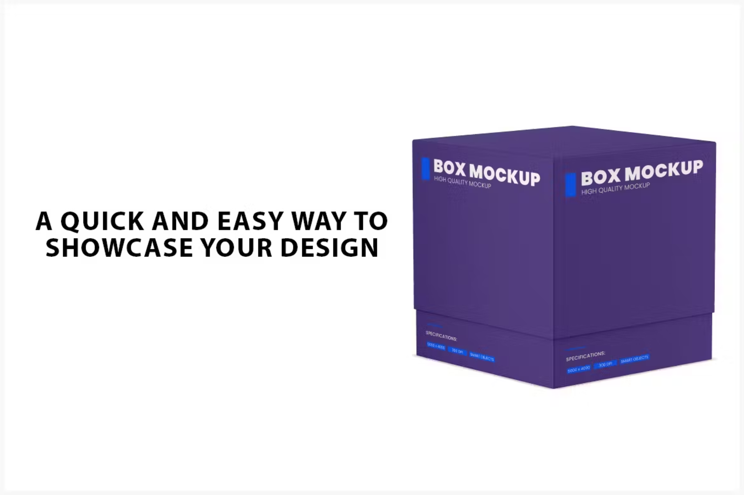 6203 高级智能方形盒子模型样机-Square Box Mockup