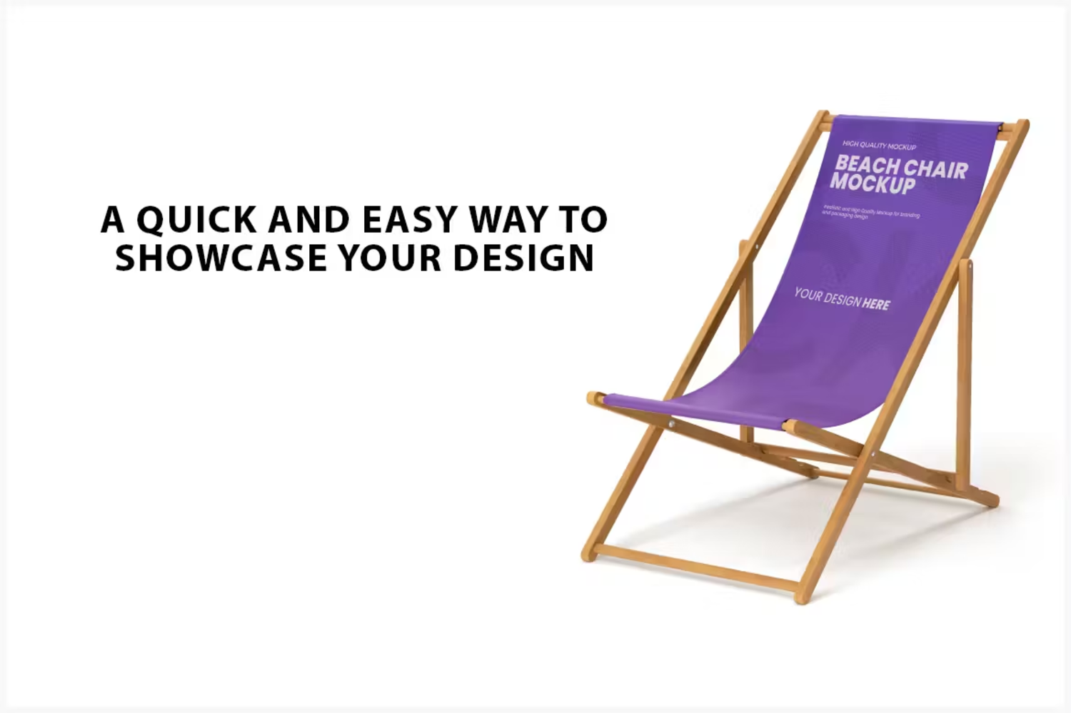 6205 创新沙滩椅模型样机-Beach Chair Mockup