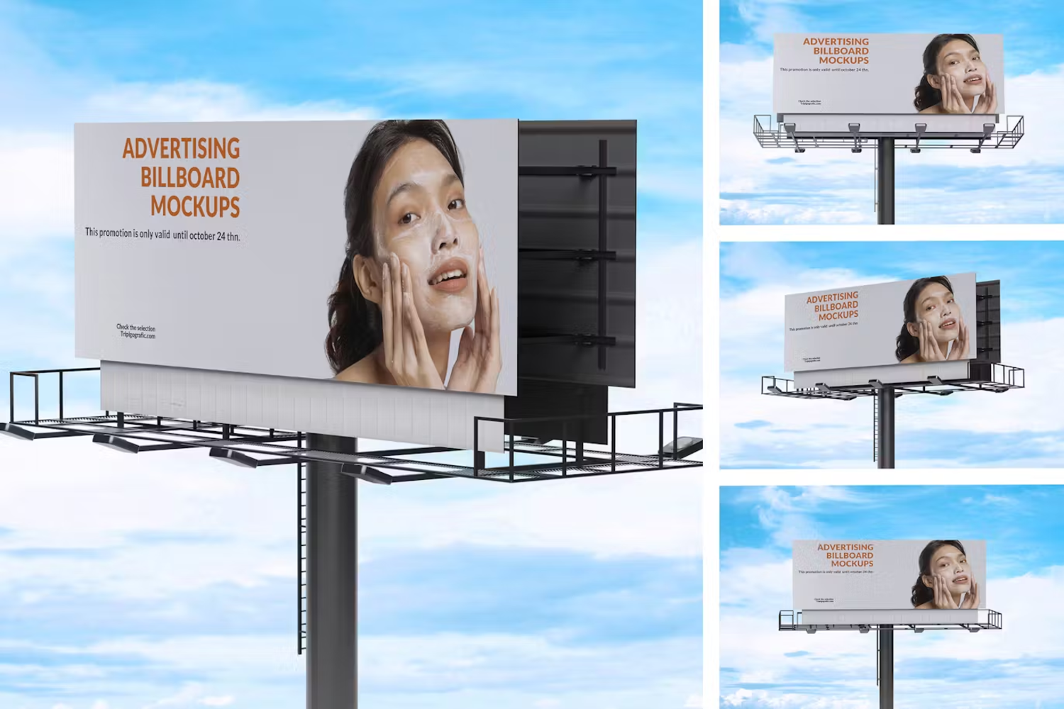 6213 高效设计广告牌模型样机-Billboard Mockup