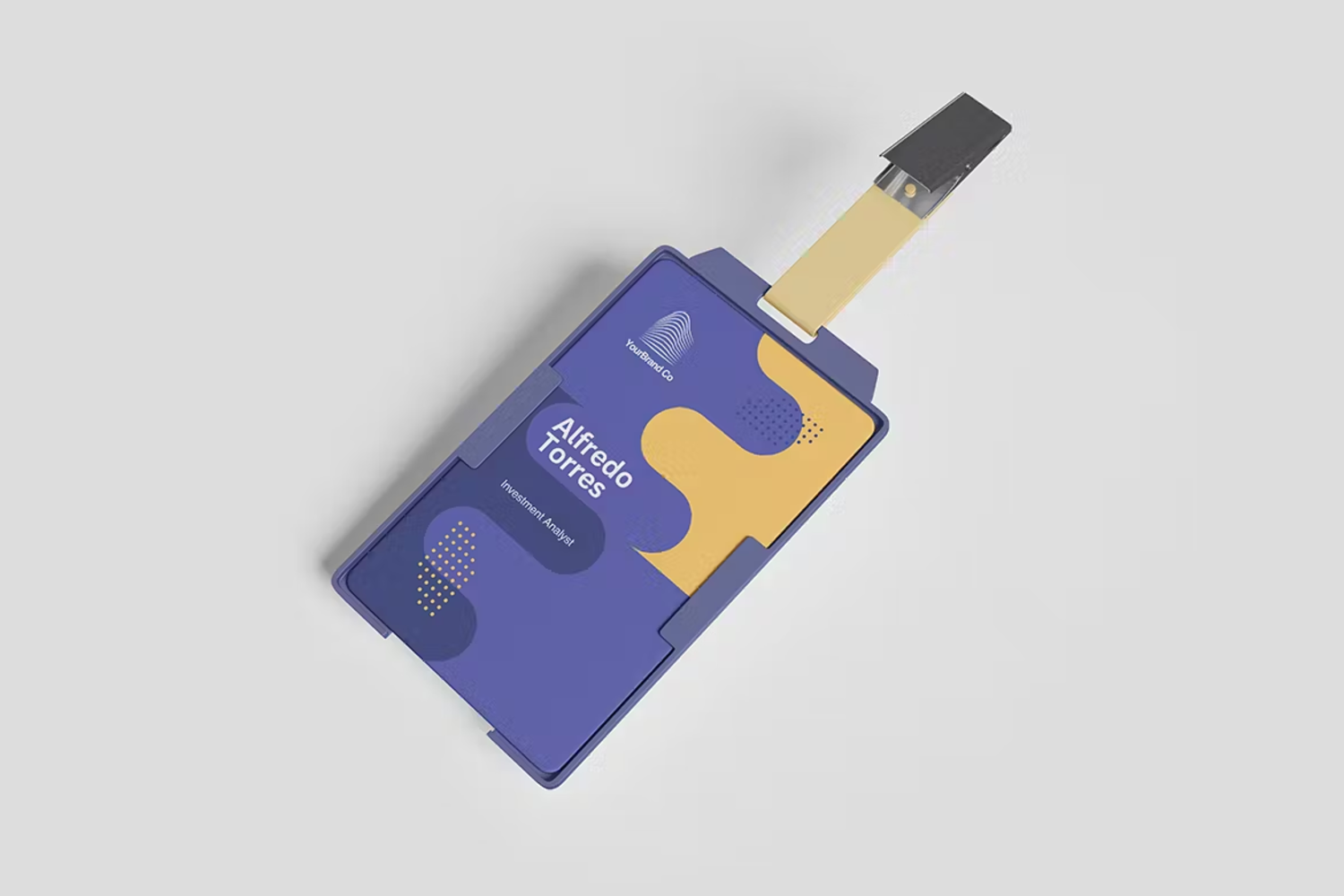 6217 智能身份证展示设计模型样机-Id Card Mockup