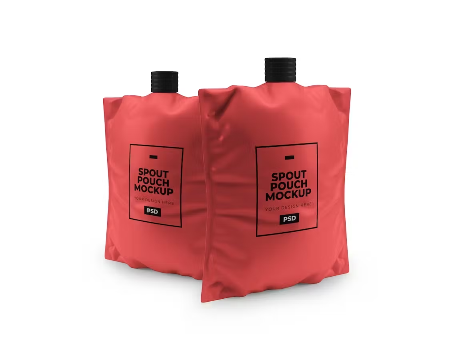 6221 简约灌口袋模型样机-Spout Pouch Mockup Set