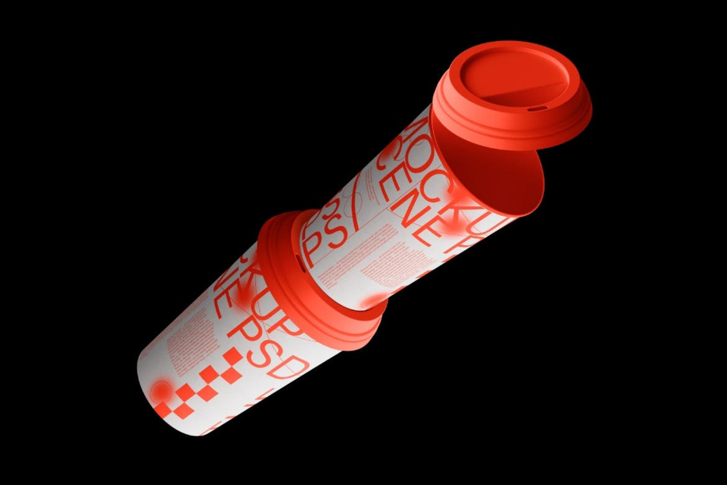 6238 高品质创意设计分层纸杯样机-Paper Cup Mockup