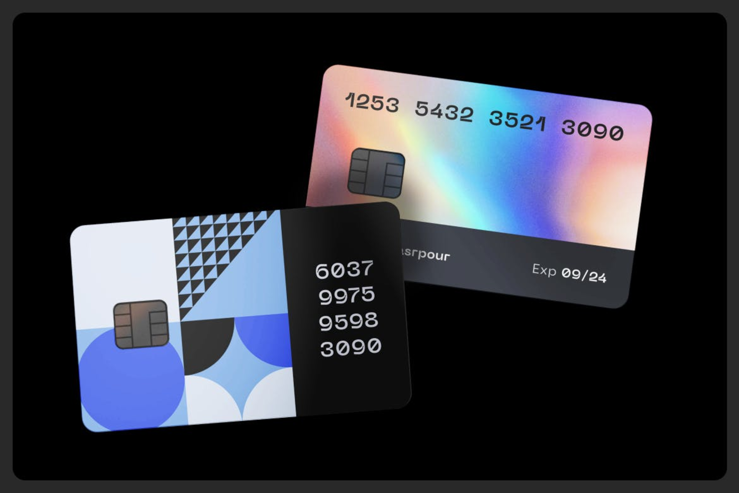 6241 创意设计信用卡样机模型-credit card mockup