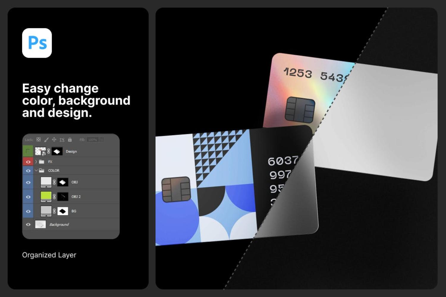 6241 创意设计信用卡样机模型-credit card mockup