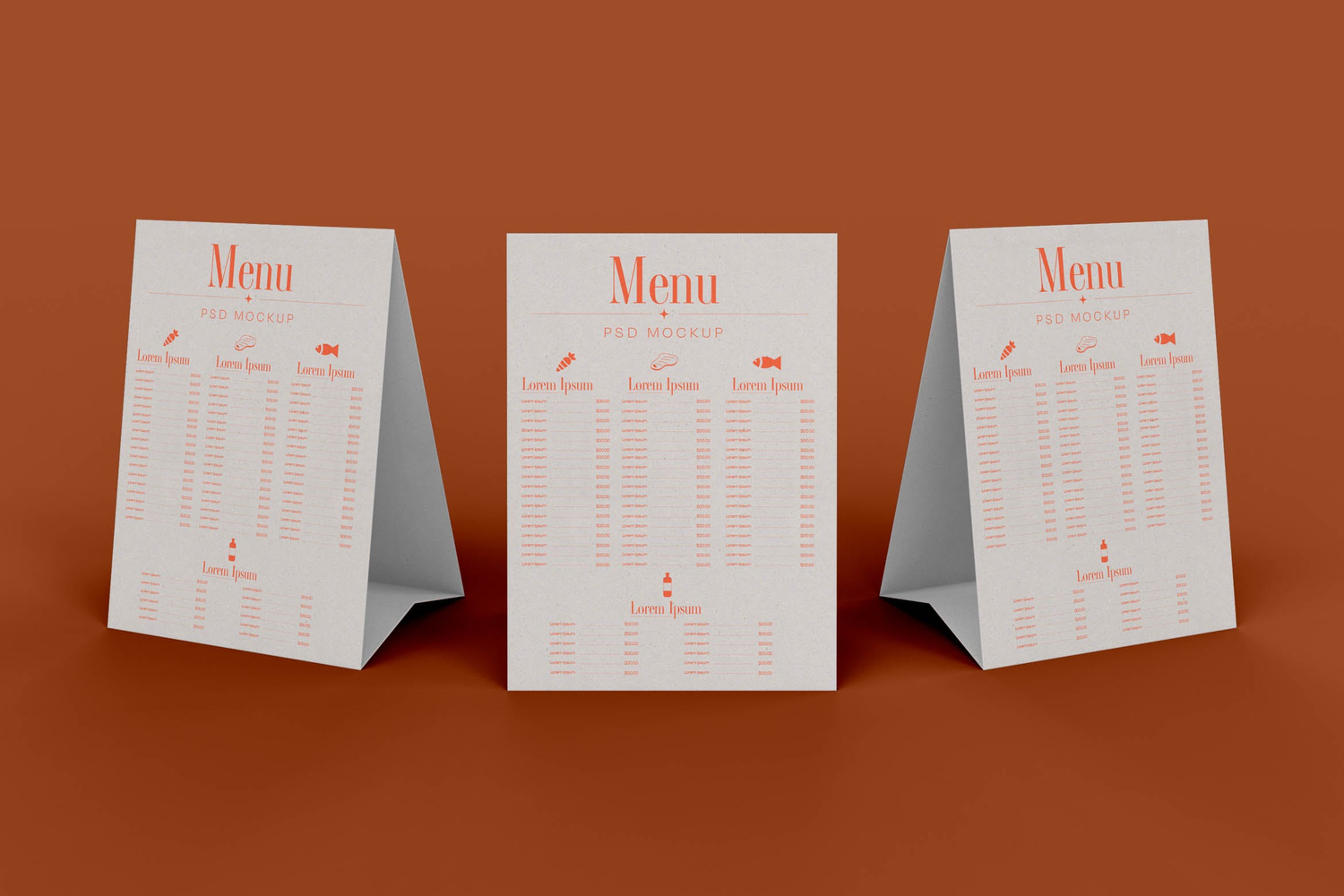 6246 菜单餐牌样机- Menu Mockup