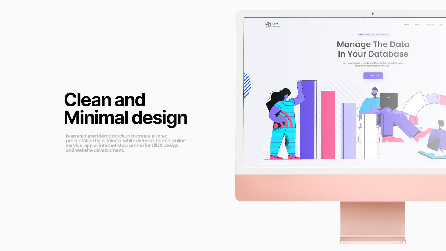 6247 彩色iMac电脑显示器样机-Colorful Desktop Mockups